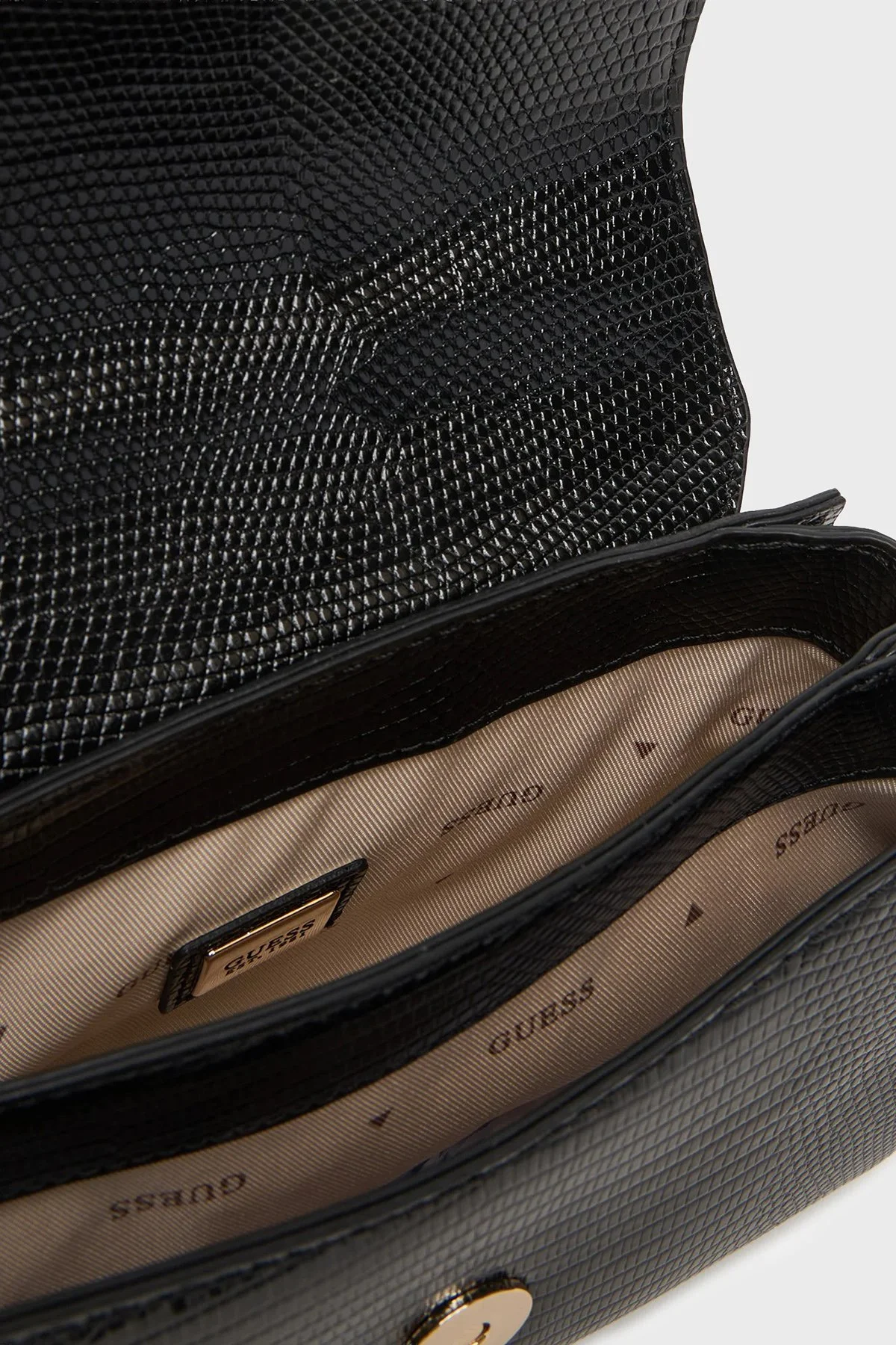 Guess Melinda Logolu Zincir Askılı HWKL9933780 Bayan Çanta HWKL99 33780 BLA SİYAH - 5
