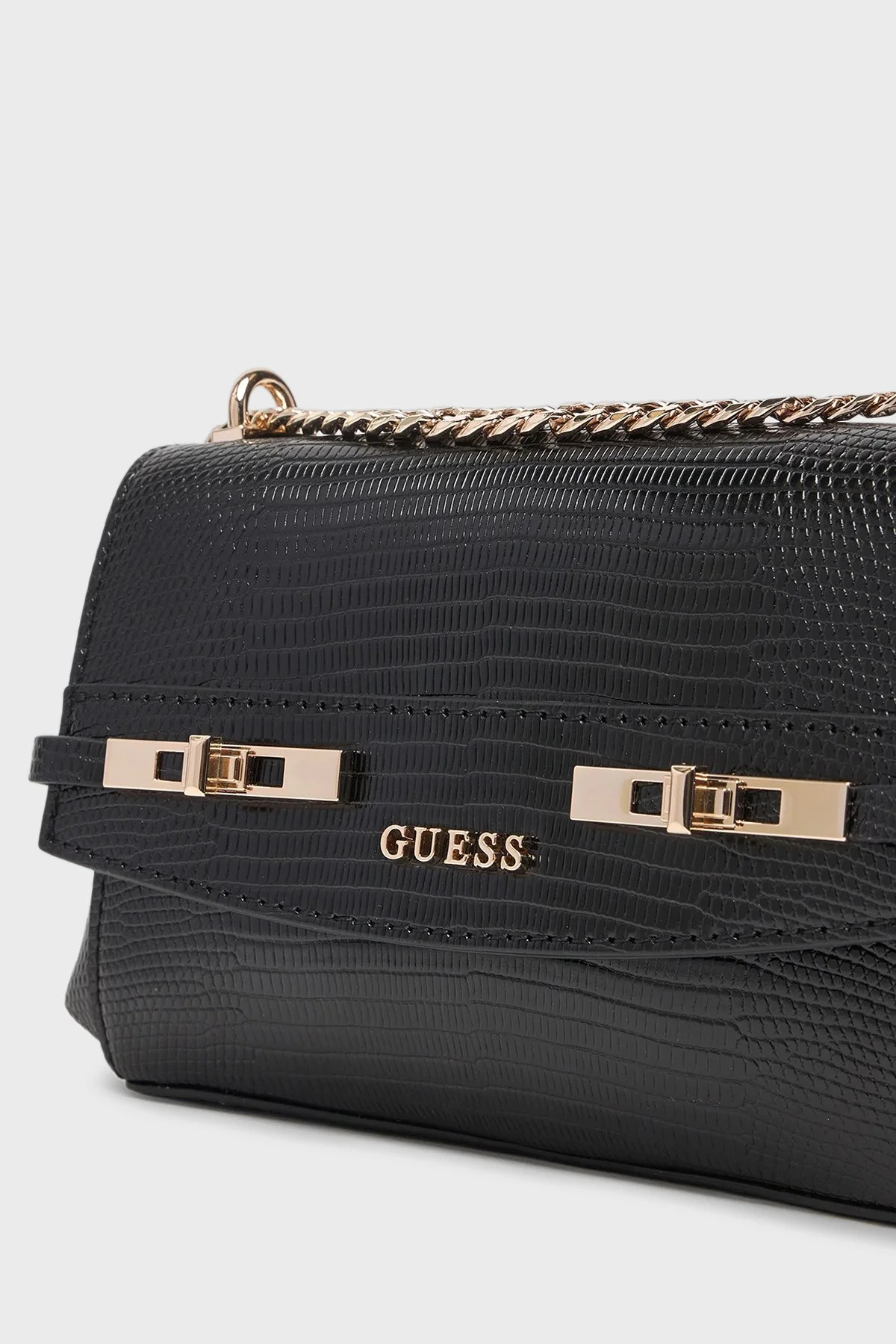 Guess Melinda Logolu Zincir Askılı HWKL9933780 Bayan Çanta HWKL99 33780 BLA SİYAH - 6