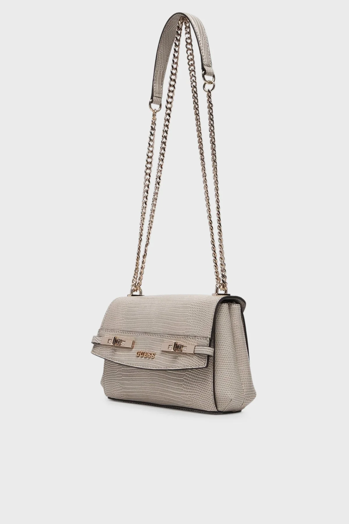 Guess Melinda Logolu Zincir Askılı HWKL9933780 Bayan Çanta HWKL99 33780 LTA BEJ - 4