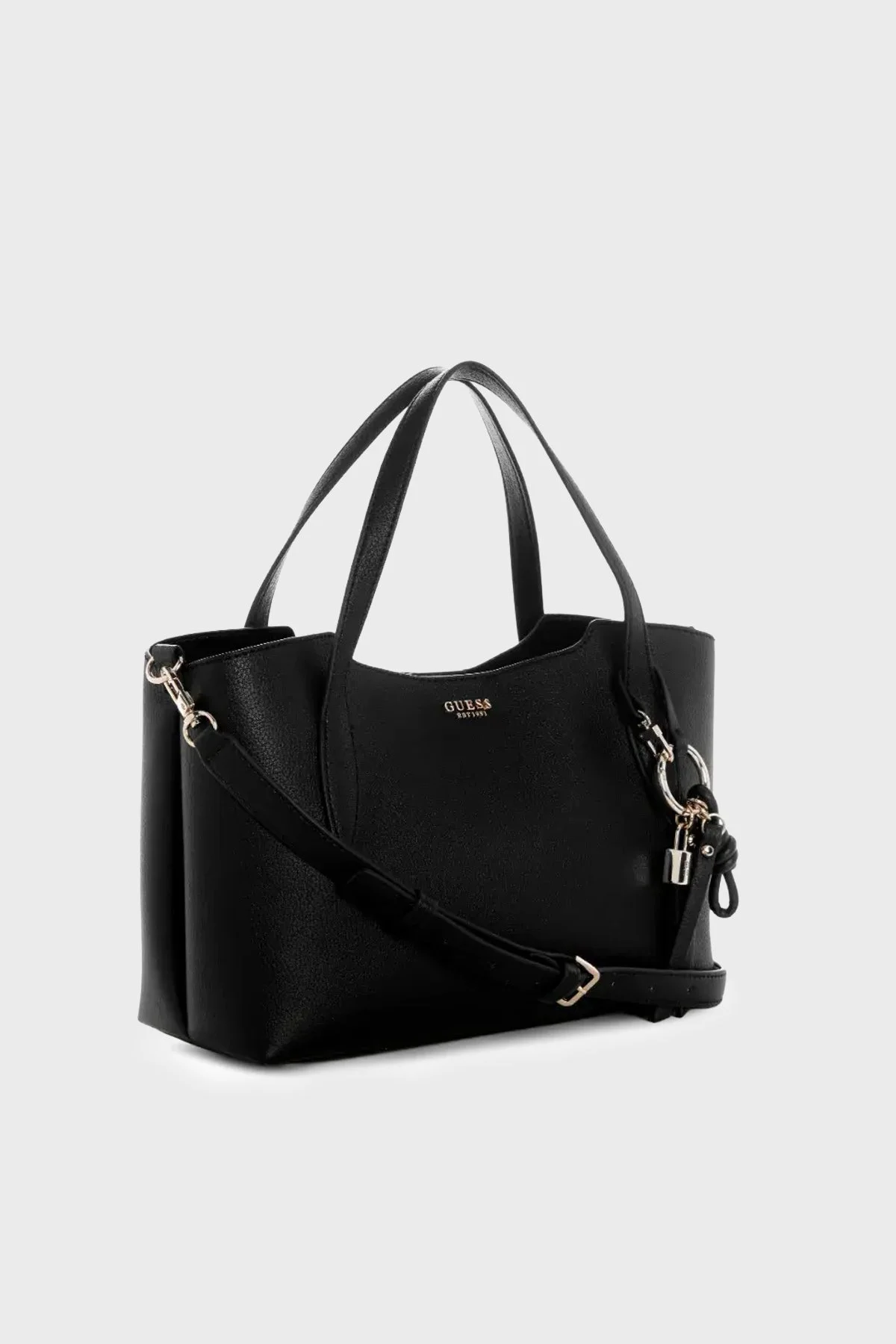 Guess Melody Logolu Çıkarılabilir Askılı HWBG9735060 Kadın Çanta HWBG97 35060 BLA Siyah - 4