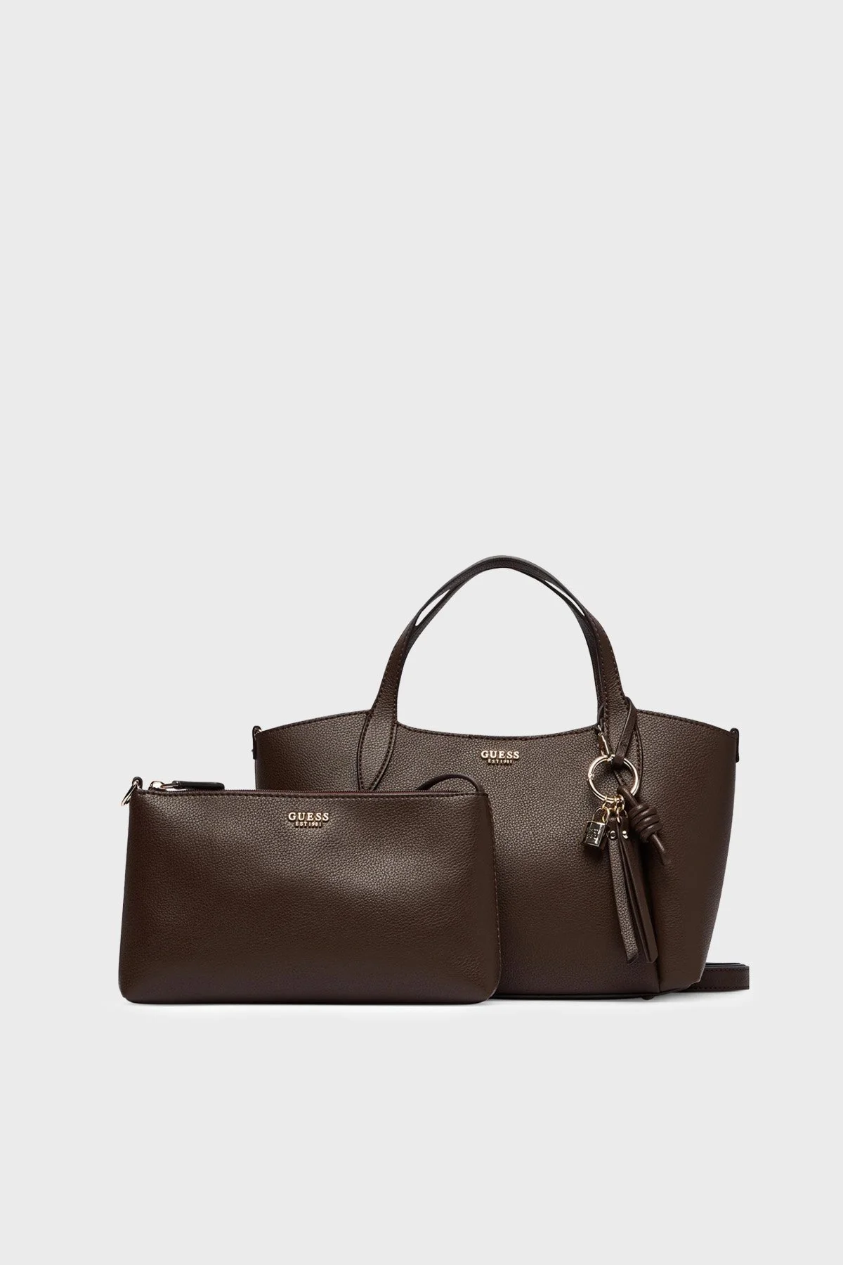 Guess Melody Logolu Çıkarılabilir Askılı HWBG9735060 Kadın Çanta HWBG97 35060 BRO Kahve - 4