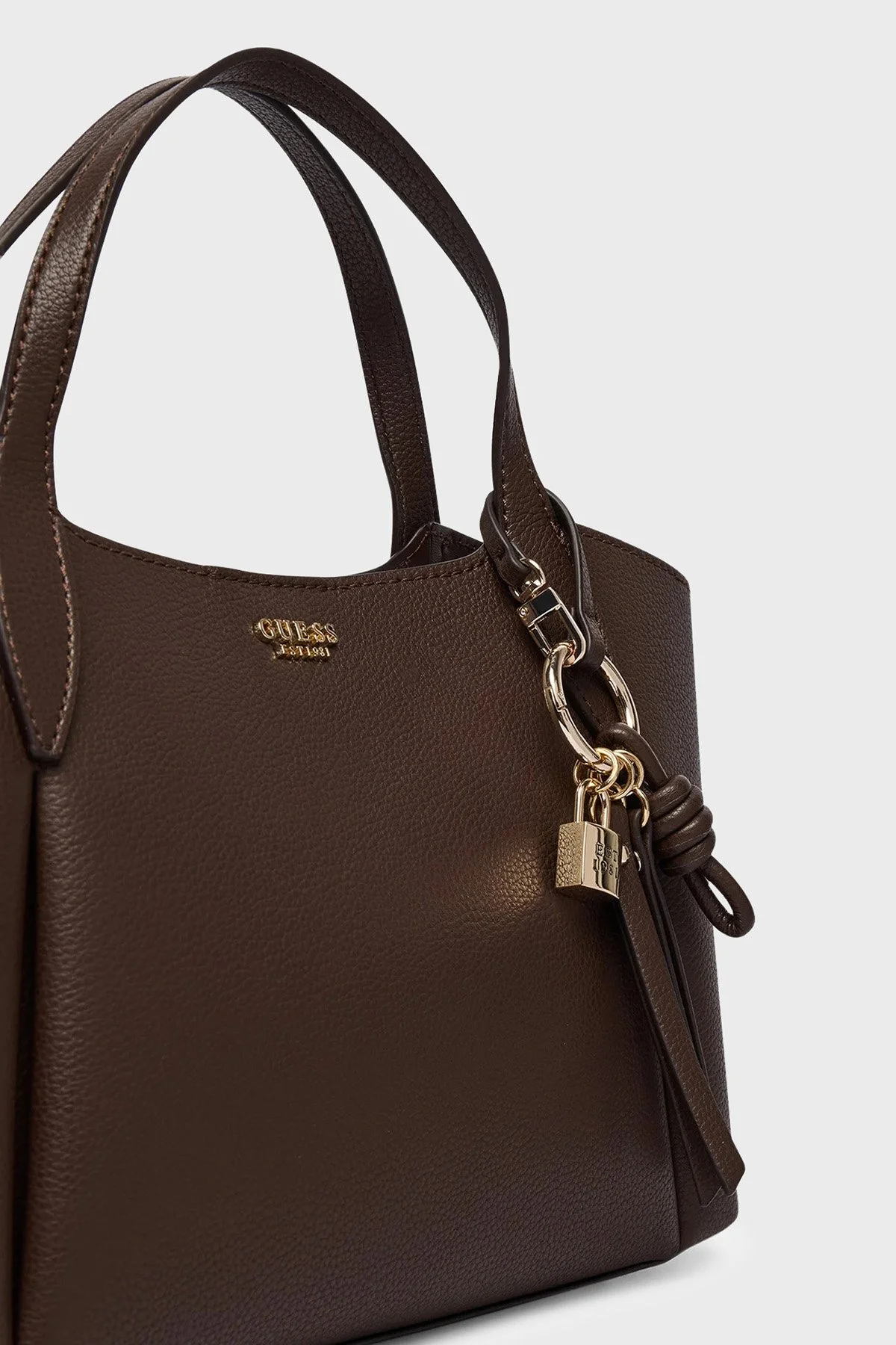 Guess Melody Logolu Çıkarılabilir Askılı HWBG9735060 Kadın Çanta HWBG97 35060 BRO Kahve - 5
