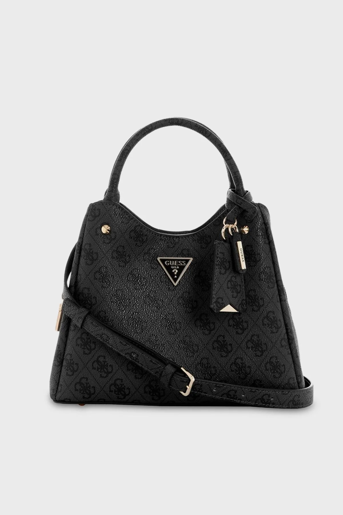 Guess Meridian Logolu Çıkarılabilir Askılı HWSG6974050 Kadın Çanta HWSG69 74050 CLO Antrasit - 1