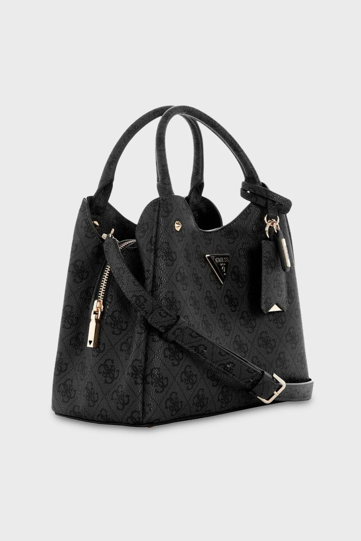 Guess Meridian Logolu Çıkarılabilir Askılı HWSG6974050 Kadın Çanta HWSG69 74050 CLO Antrasit - 2
