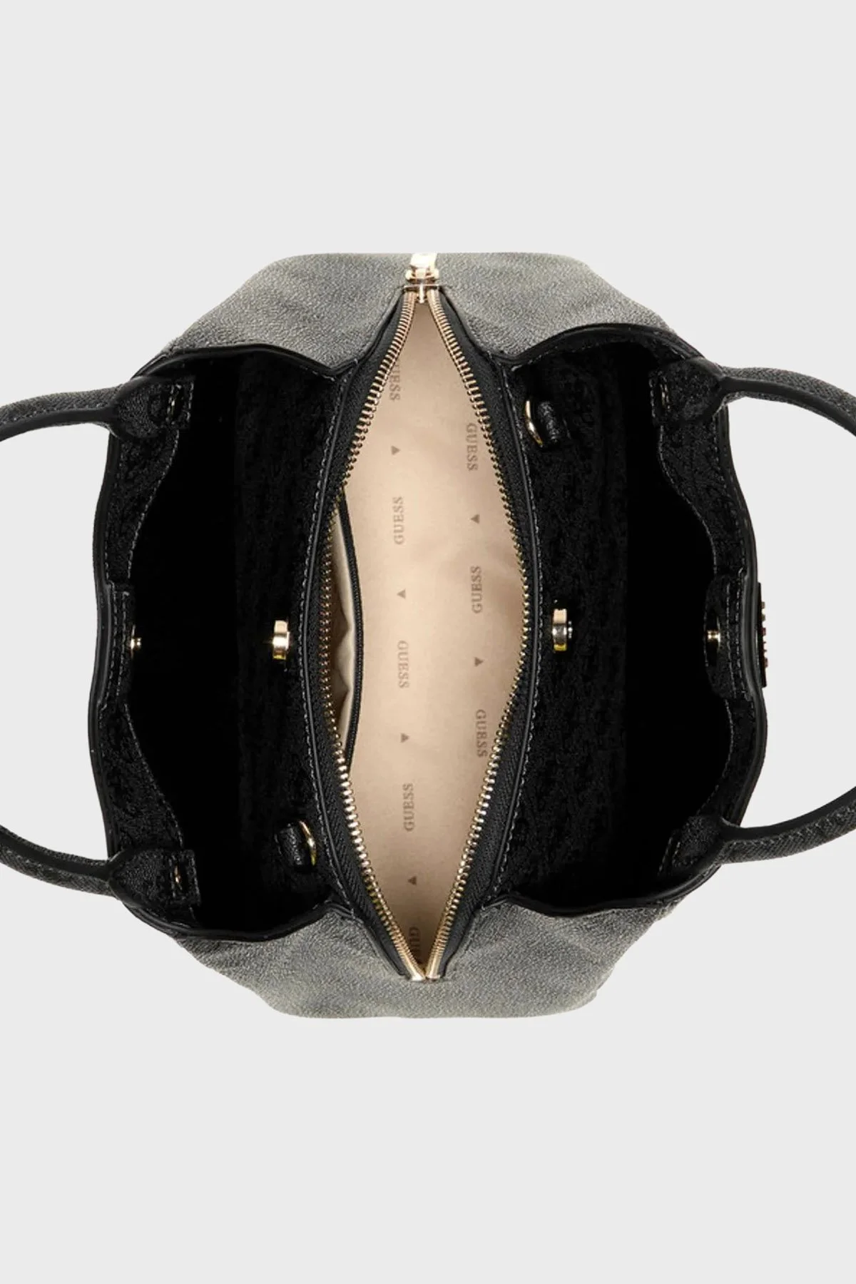 Guess Meridian Logolu Çıkarılabilir Askılı HWSG6974050 Kadın Çanta HWSG69 74050 CLO Antrasit - 4