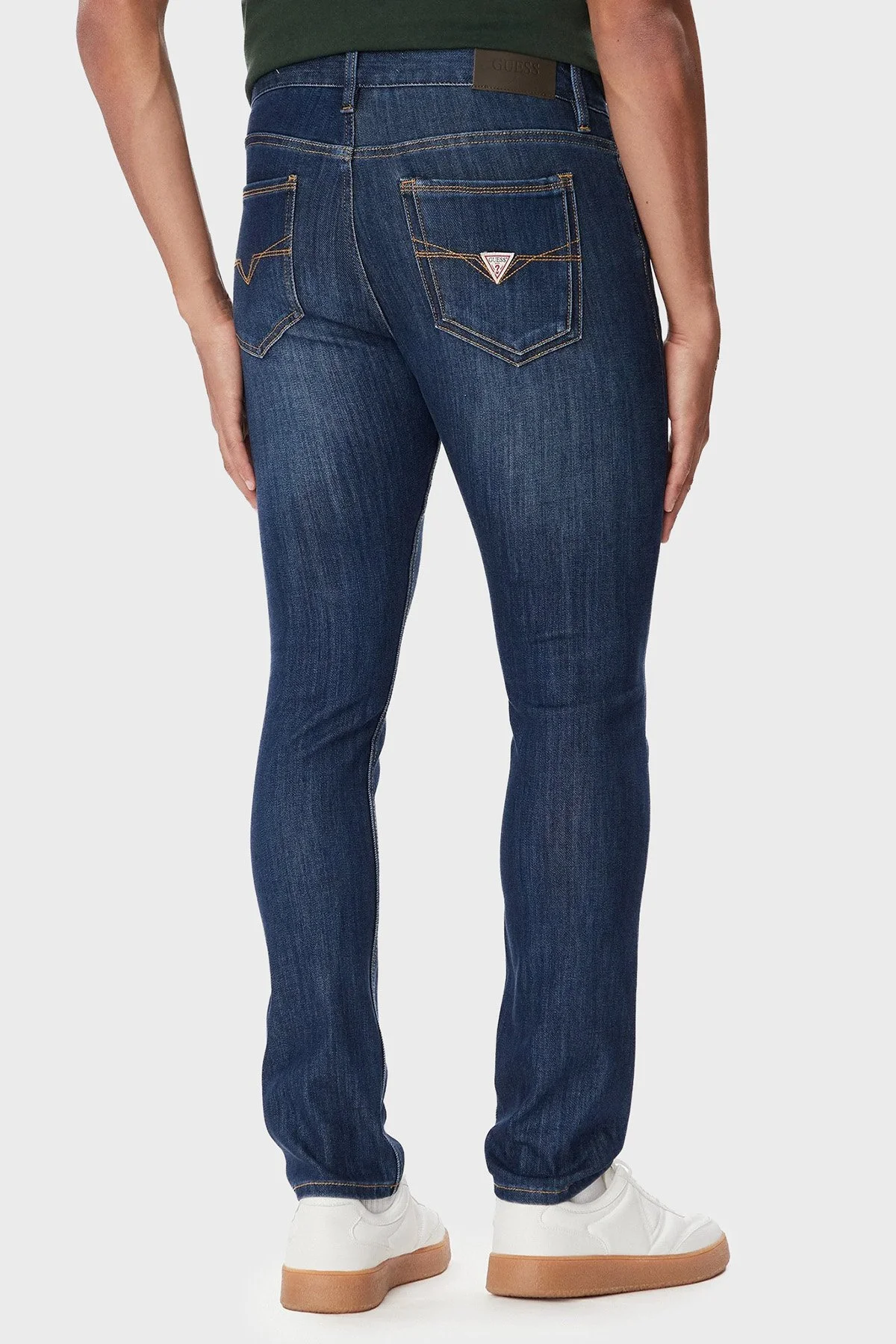 Guess Miami Pamuklu Skinny Fit Dar Paça Jeans M6BAN1D2601 Erkek Kot Pantolon M6BAN1 D2601 RMRO Lacivert - 3