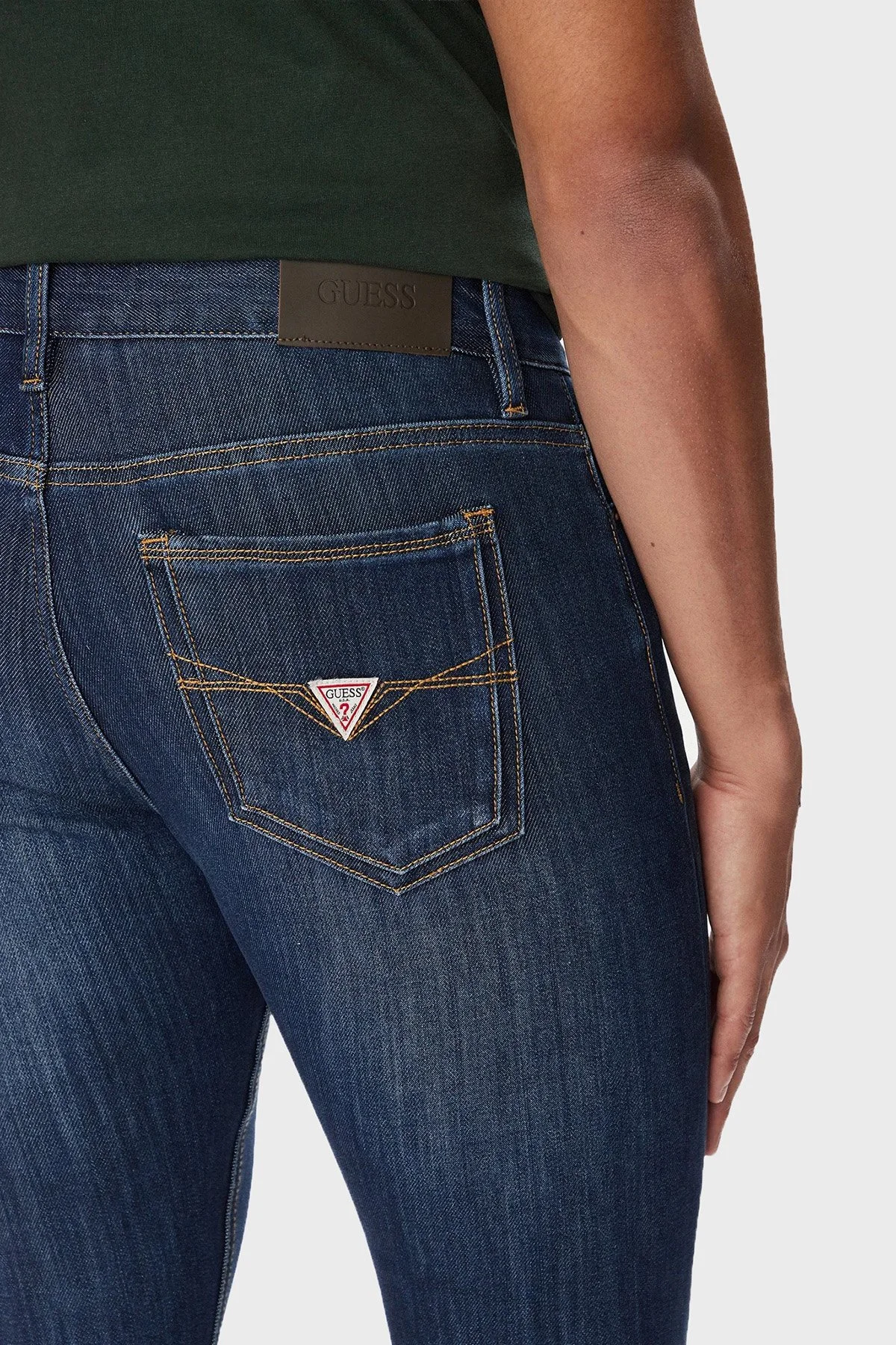 Guess Miami Pamuklu Skinny Fit Dar Paça Jeans M6BAN1D2601 Erkek Kot Pantolon M6BAN1 D2601 RMRO Lacivert - 5