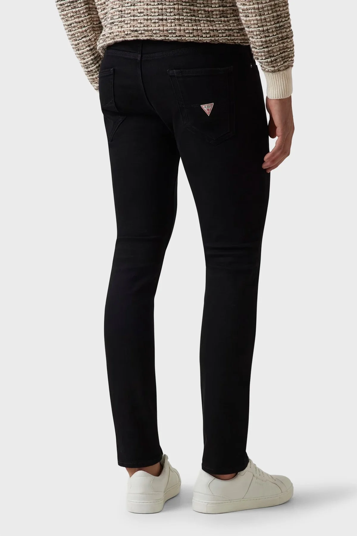 Guess Miami Streç Pamuklu Skinny Fit Düşük Bel Dar Paça M2YAN1D4Q51 Erkek Pantolon M2YAN1 D4Q51 2CRB SİYAH - 3