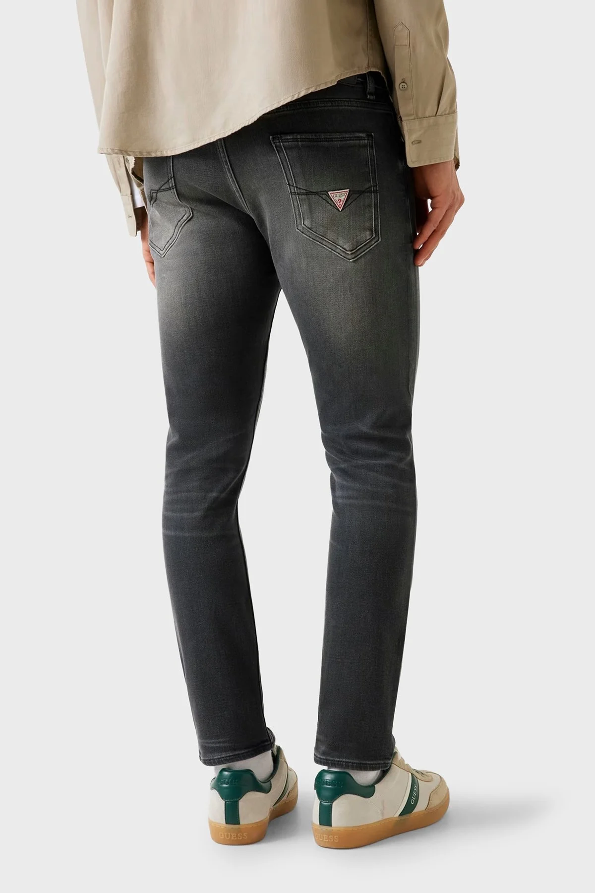 Guess Miami Streç Pamuklu Skinny Fit Düşük Bel Dar Paça M2YAN1D4Q52 Erkek Pantolon M2YAN1 D4Q52 2CRG ANTRASİT - 3