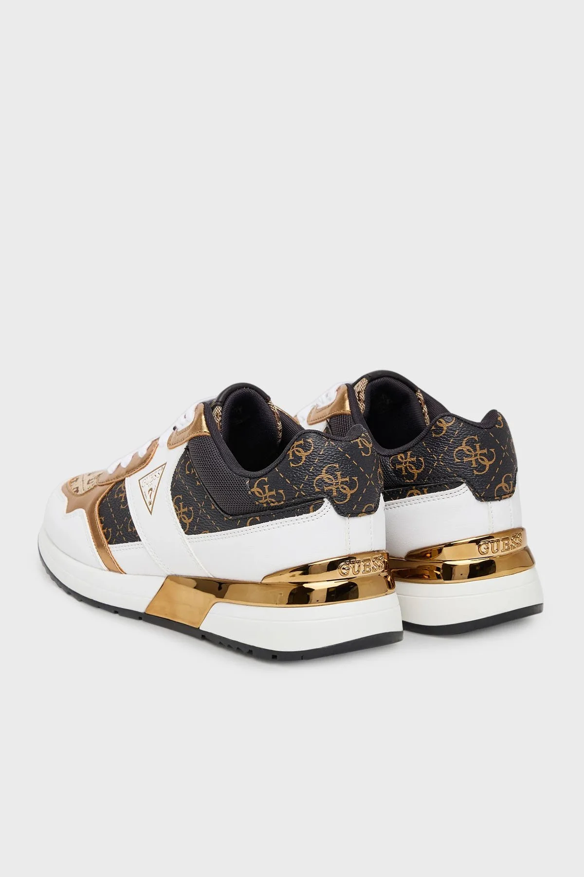 Guess Mickay Logolu Bağcıklı Sneaker FLFMICFAL12 Kadın Ayakkabı FLFMIC FAL12 BEIBR BEJ - 5