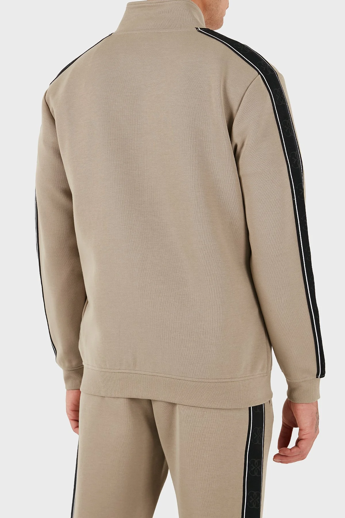 Guess Mickey Logolu Pamuklu Regular Fit Dik Yaka Z2YQ10KB3P2 Erkek Sweat Z2YQ10 KB3P2 G1FR BEJ - 3