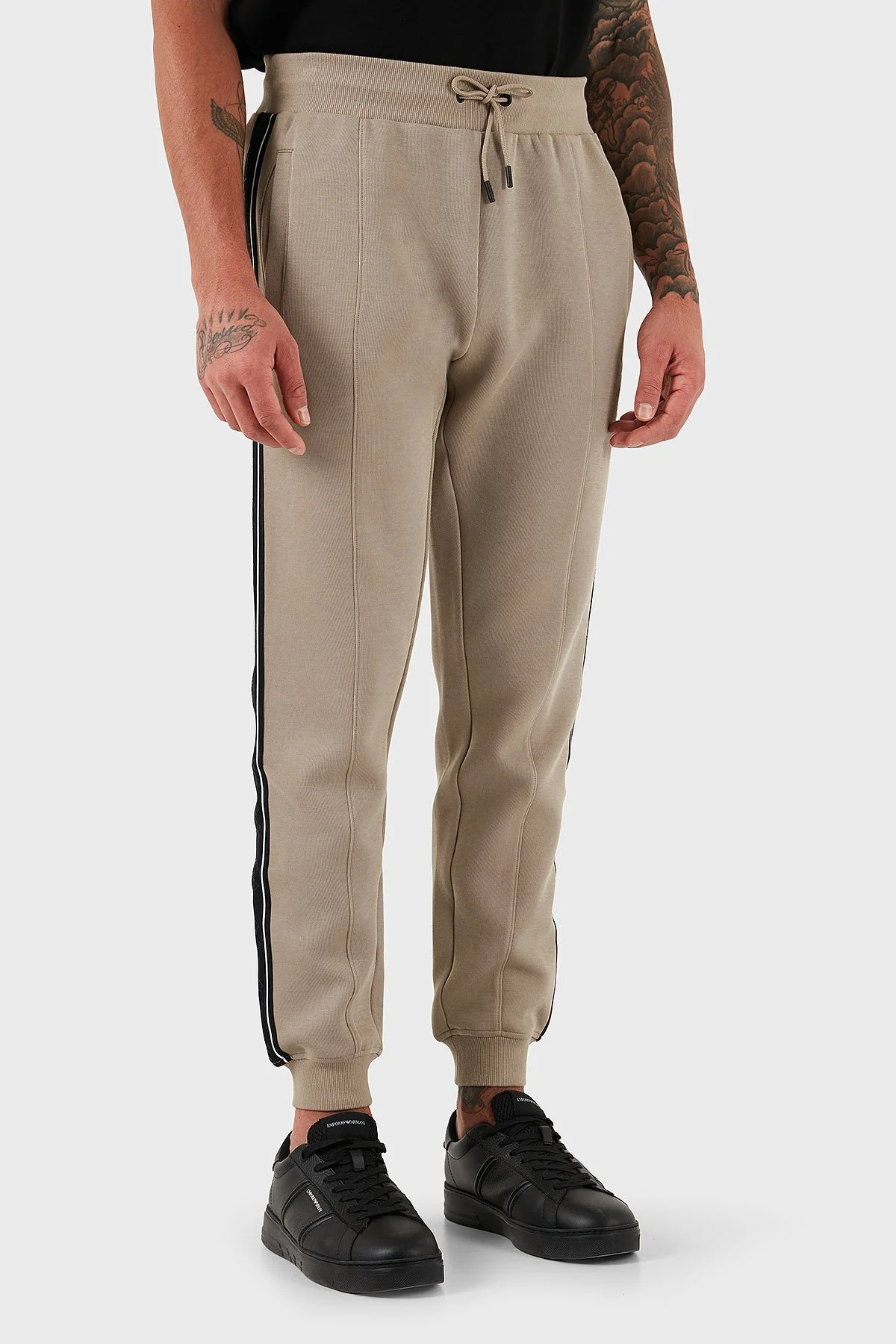 Guess Mickey Yanı Logolu Pamuklu Regular Fit Lastikli Paça Jogger Z2YB09KB3P2 Erkek Pantolon Z2YB09 KB3P2 G1FR BEJ - 4