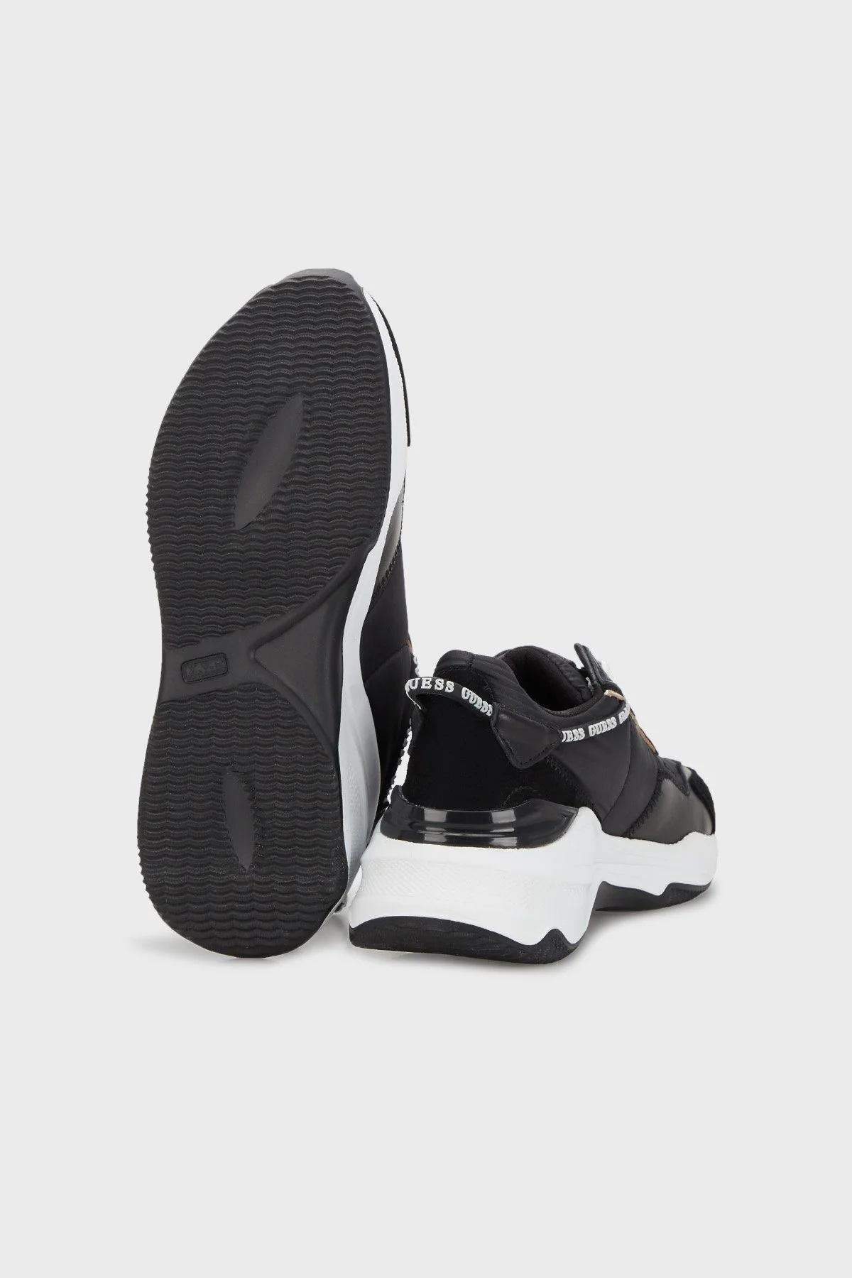 Guess Micola Kalın Tabanlı Sneaker Bayan Ayakkabı FL9MIC LEA12 BLACK SİYAH - 4