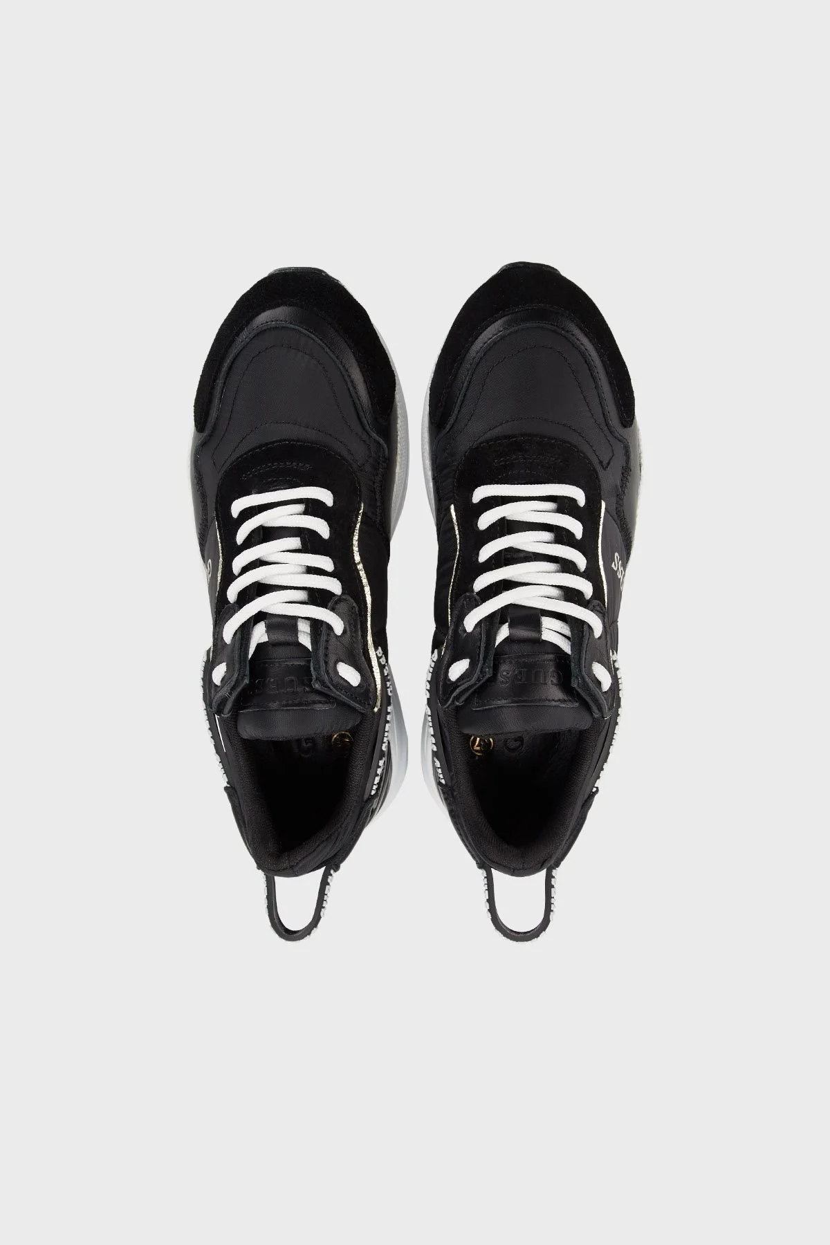 Guess Micola Kalın Tabanlı Sneaker Bayan Ayakkabı FL9MIC LEA12 BLACK SİYAH - 5