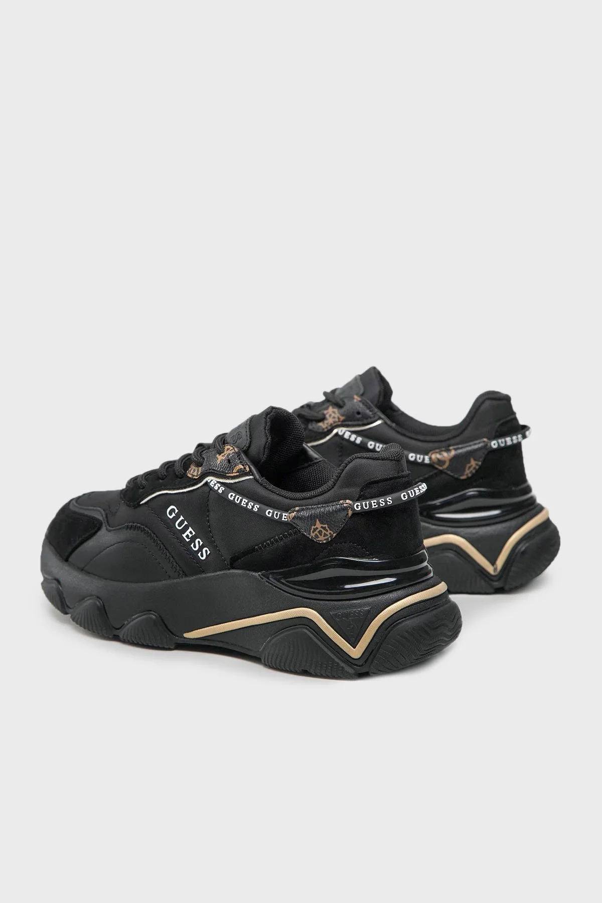 Guess Micola Kalın Tabanlı Sneaker FL7MICFAL12 Bayan Ayakkabı FL7MIC FAL12 BLACK SİYAH - 11