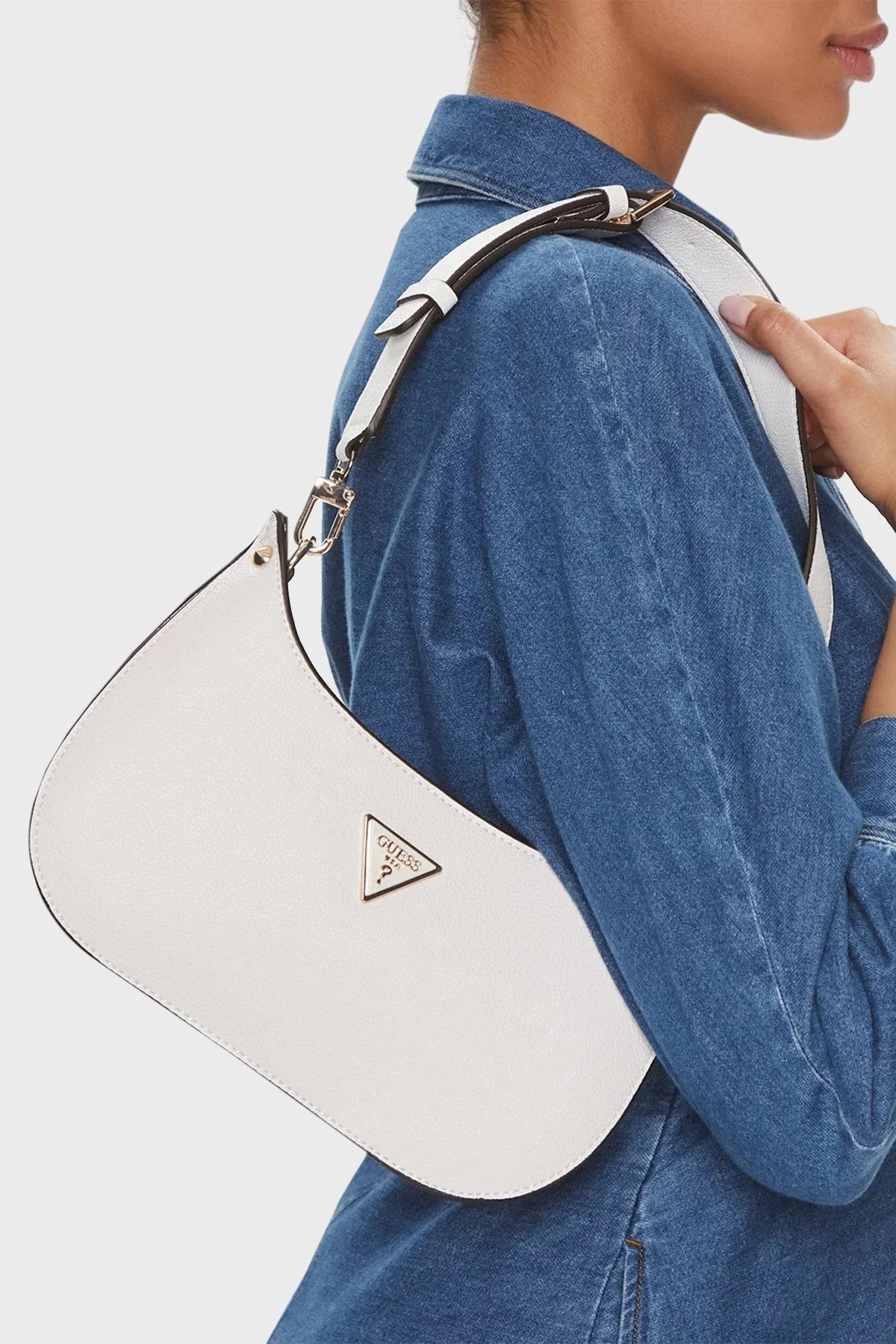 Guess Mieridian Logolu Fermuarlı Ayarlanabilir Askılı HWBG8778720 Bayan Çanta HWBG87 78720 STO TAŞ - 2