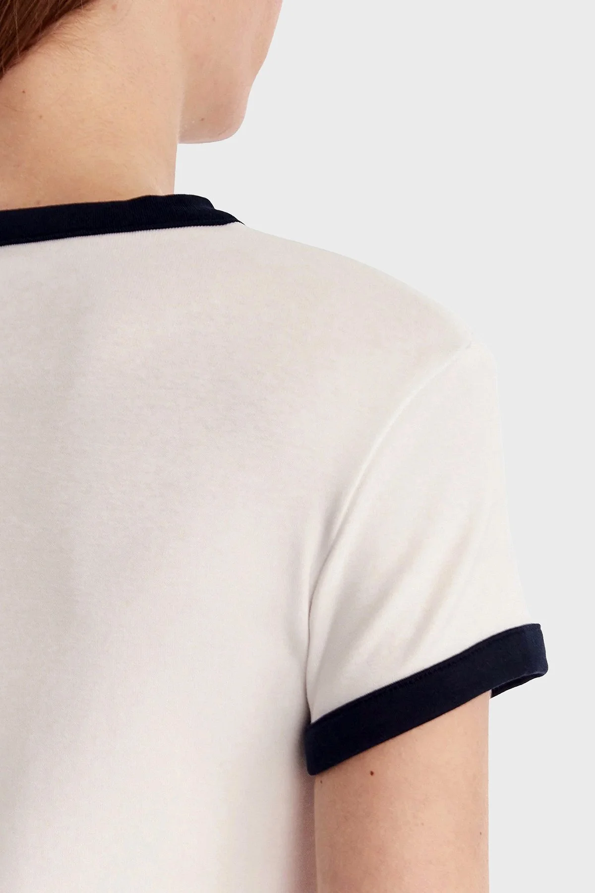 Guess Mila Logolu Pamuklu Fitted Fit Bisiklet Yaka Mini V6GK05K2988 Bayan Elbise V6GK05 K2988 G011 BEYAZ - 5