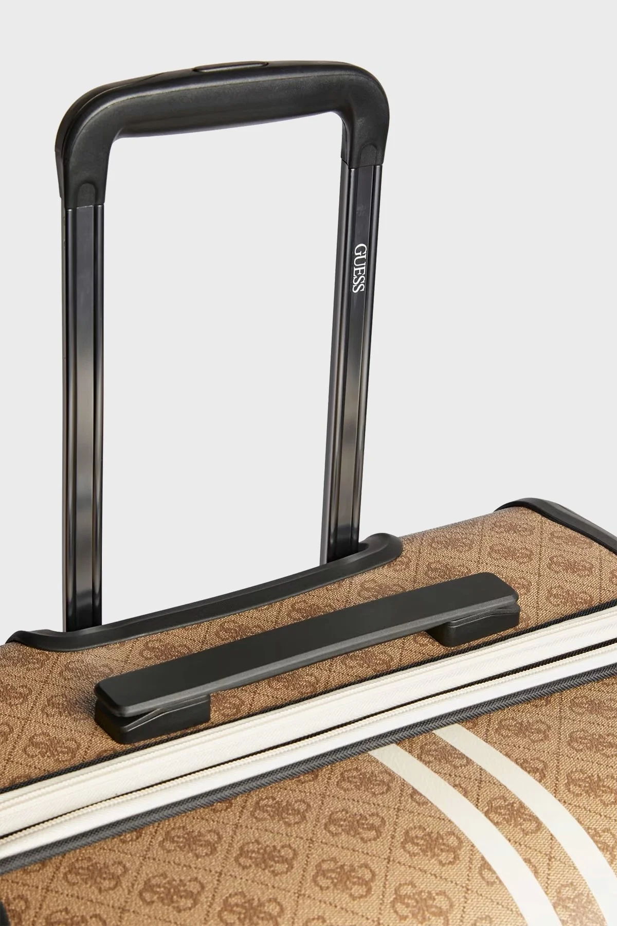 Guess Mildred 4G Logolu Fermuarlı Şifreli Orta Boy Bayan Valiz TWB89629880 LTE AÇIK KAHVE - 6