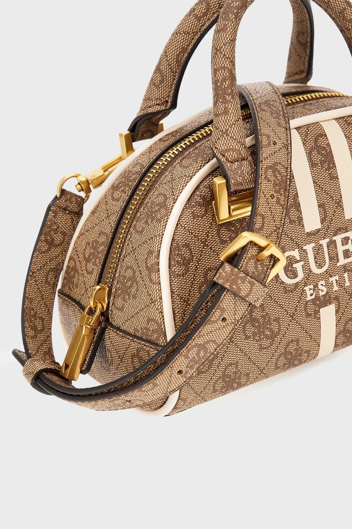Guess Mildred Logolu Mini Bayan Çanta HWSS8962760 LTL KAHVE - 4