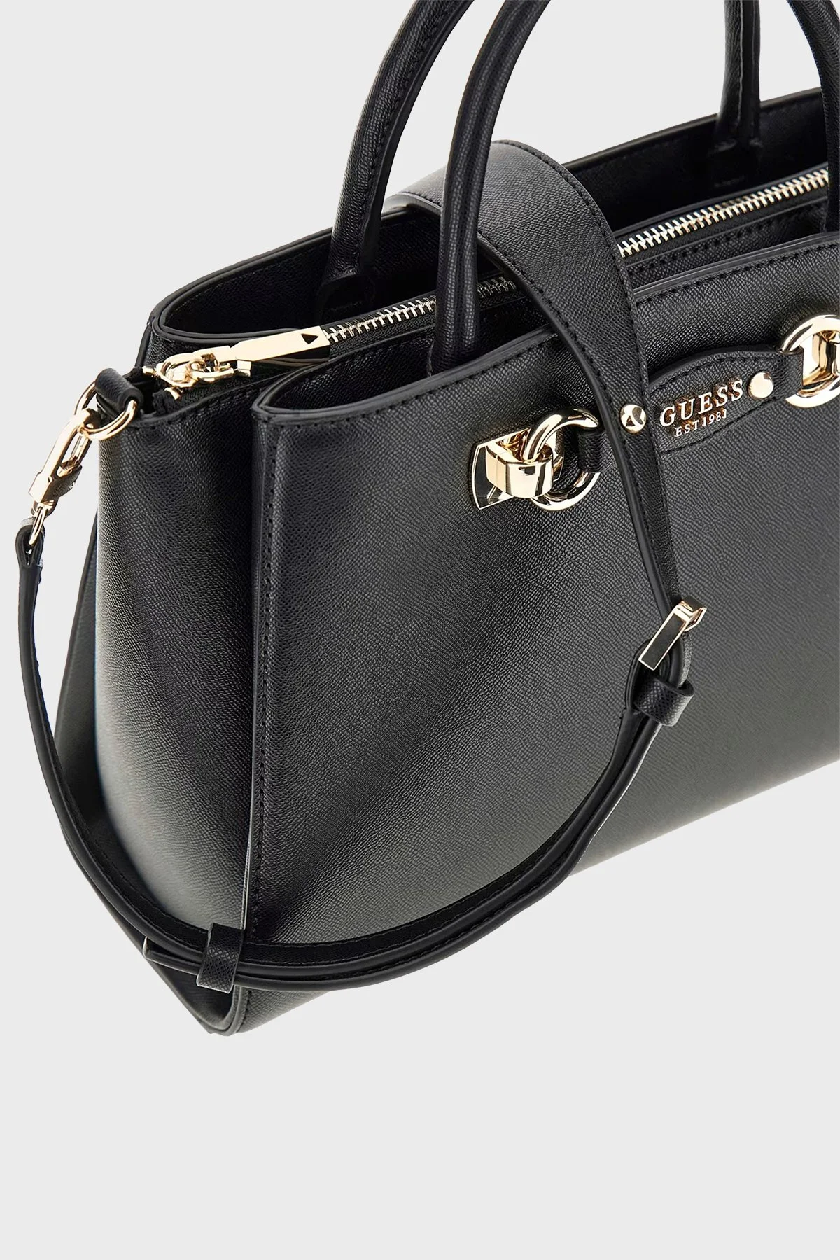 Guess Mimina Logolu Çıkarılabilir Askılı HWBG8015060 Bayan Çanta HWBG80 15060 BLA SİYAH - 5