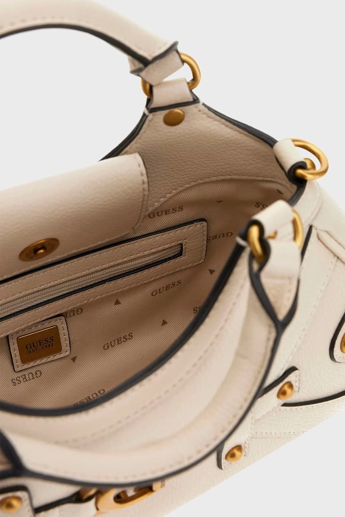 Guess Mintha Logolu Çıkarılabilir Omuz Askılı HWBB9348050 Bayan Çanta HWBB93 48050 STO TAŞ - 3