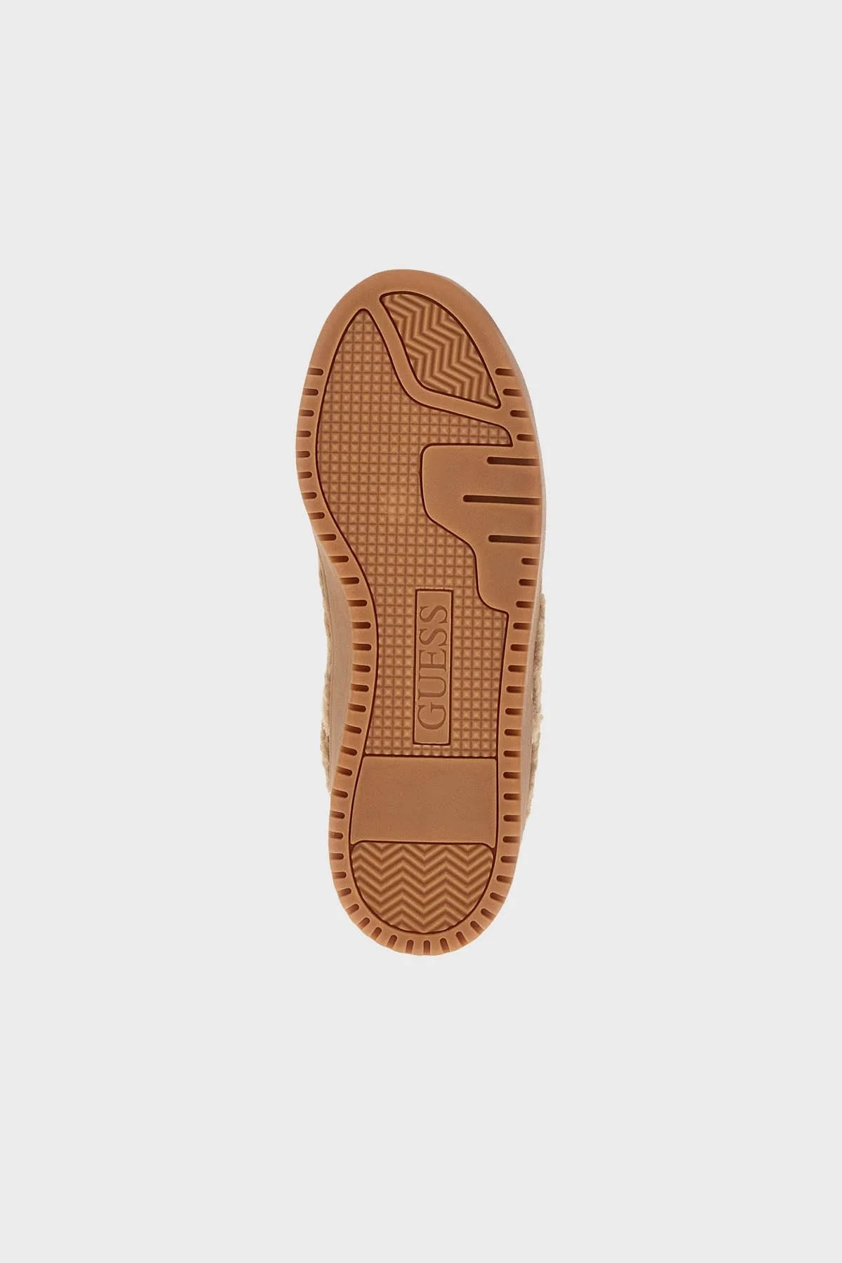 Guess Miram10 Peluş Detaylı Logolu Sneaker FLFM10FAB12 Bayan Ayakkabı FLFM10 FAB12 NATU TABA - 4