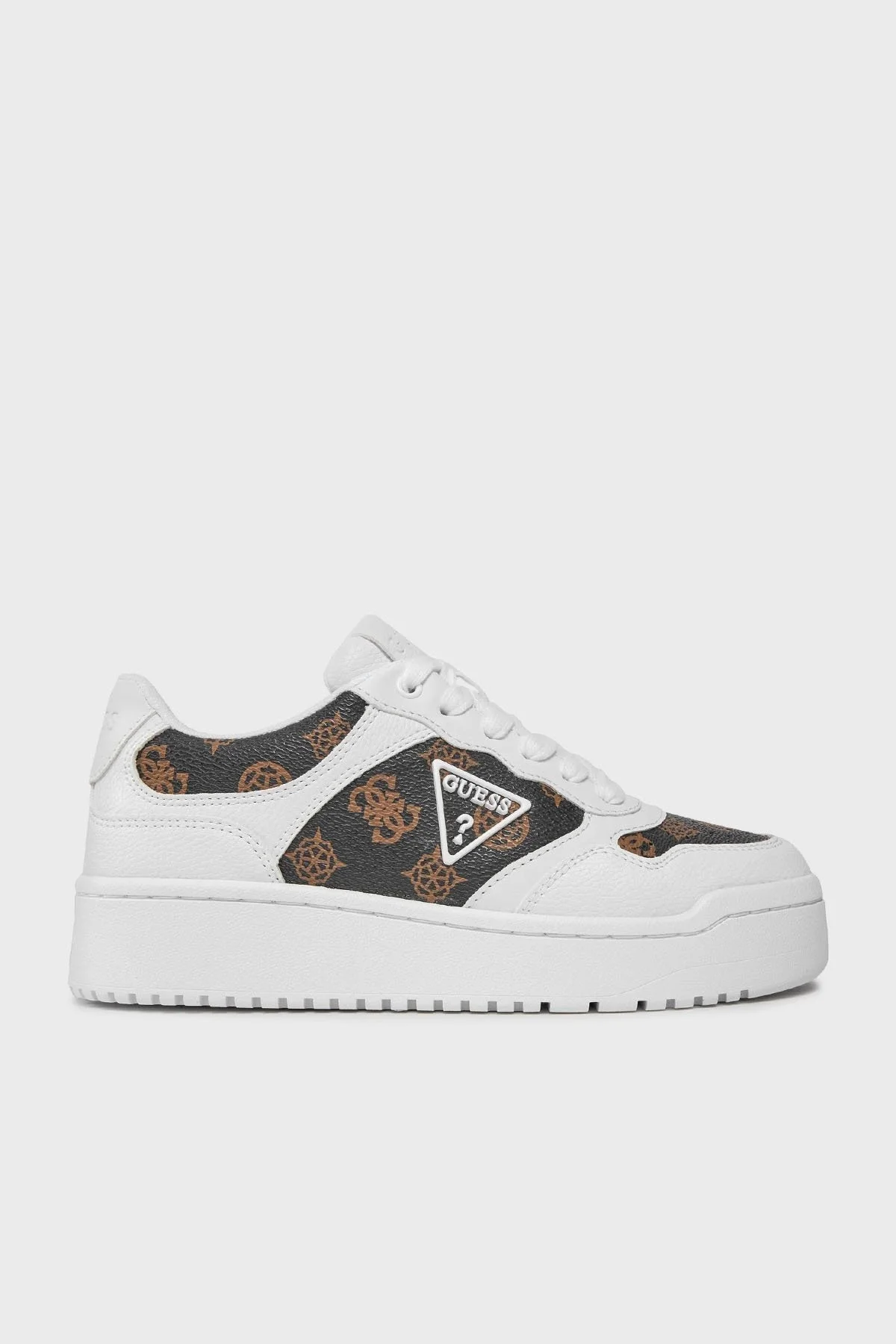 Guess Miram2 Logolu Sneaker FLPMI2FAL12WHIBR Bayan Ayakkabı FLPMI2FAL12 WHIBR BEYAZ-KAHVE - 1