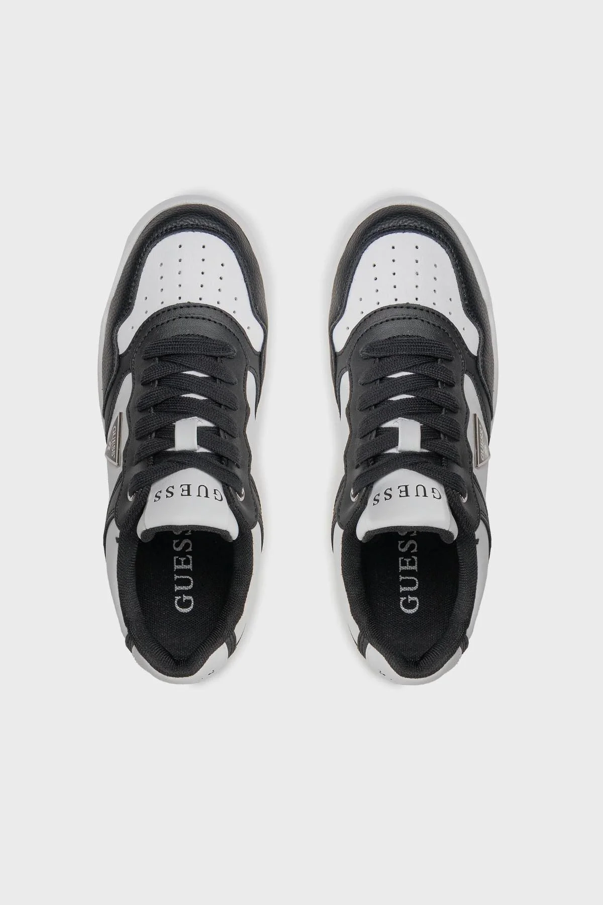 Guess Miram4 Logolu Kalın Tabanlı Sneaker FLJMR4ELE12 Bayan Ayakkabı FLJMR4 ELE12 WHBLK BEYAZ-SİYAH - 12