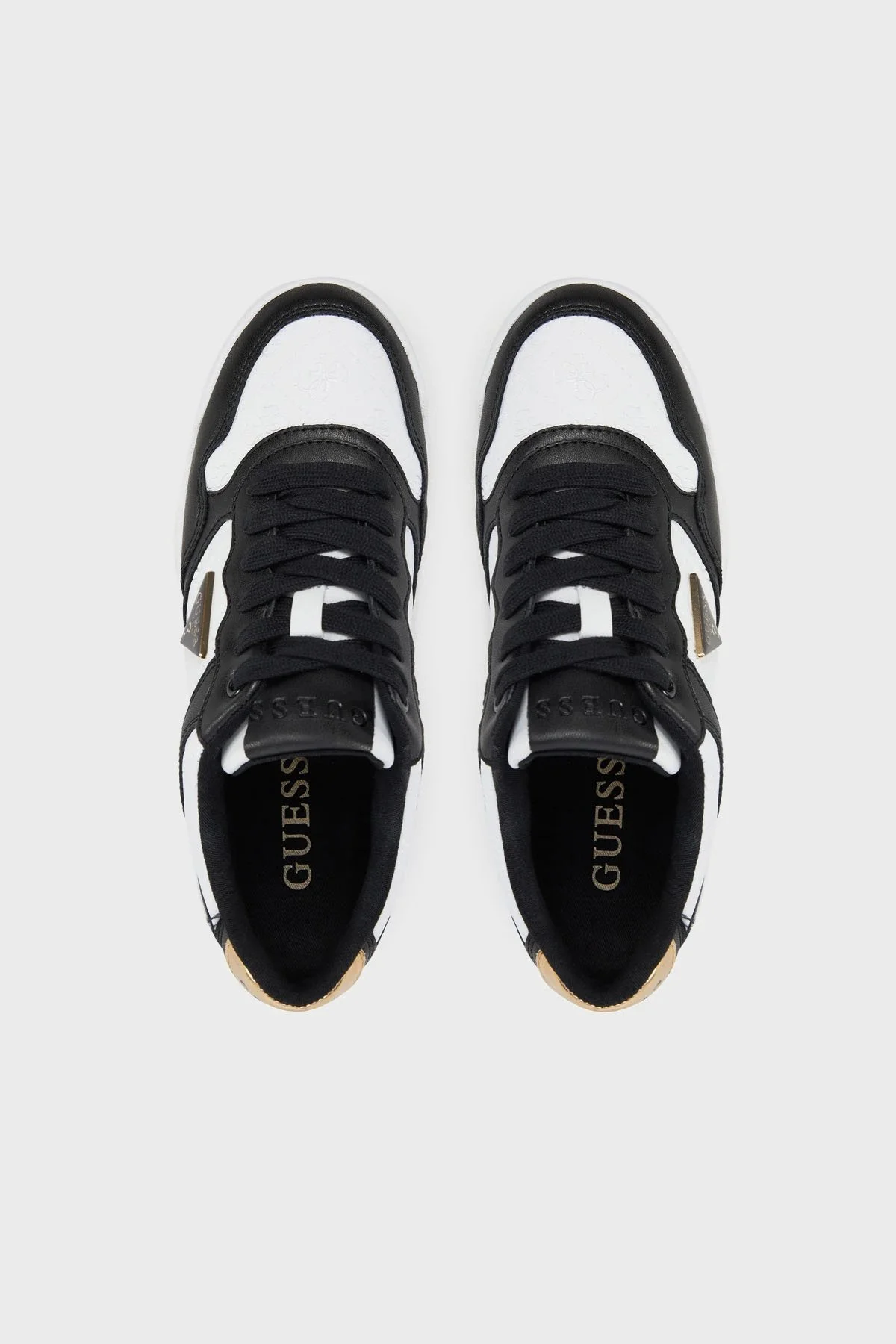 Guess Miram6 4g Kabartmalı Logolu Sneaker FLJMI6FAL12 Kadın Ayakkabı FLJMI6 FAL12 BLKBR SİYAH-BEYAZ - 3