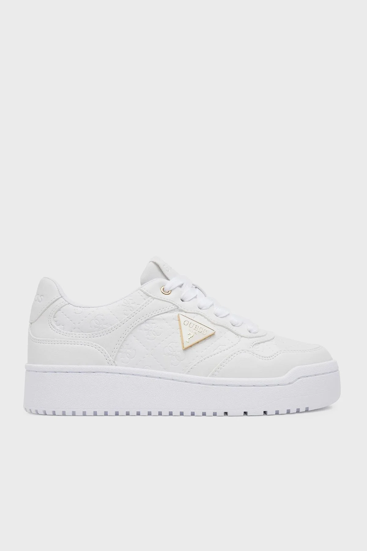 Guess Miram6 4g Kabartmalı Logolu Sneaker FLJMI6FAL12 Kadın Ayakkabı FLJMI6 FAL12 WHITE BEYAZ - 1