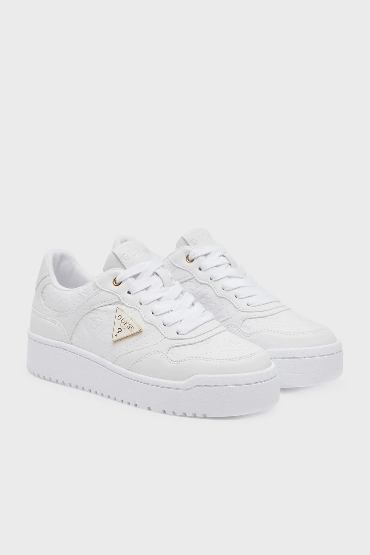 Guess Miram6 4g Kabartmalı Logolu Sneaker FLJMI6FAL12 Kadın Ayakkabı FLJMI6 FAL12 WHITE BEYAZ - 2