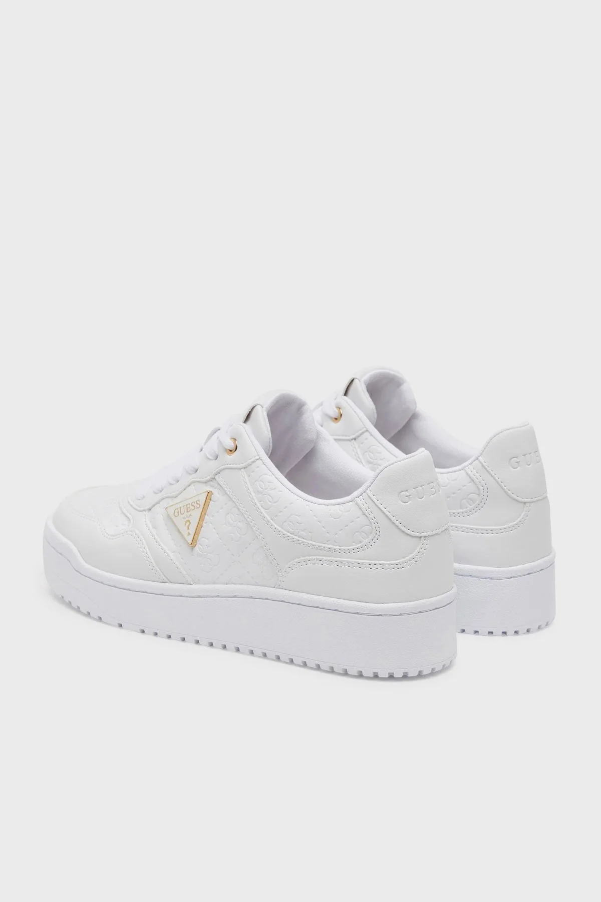 Guess Miram6 4g Kabartmalı Logolu Sneaker FLJMI6FAL12 Kadın Ayakkabı FLJMI6 FAL12 WHITE BEYAZ - 4