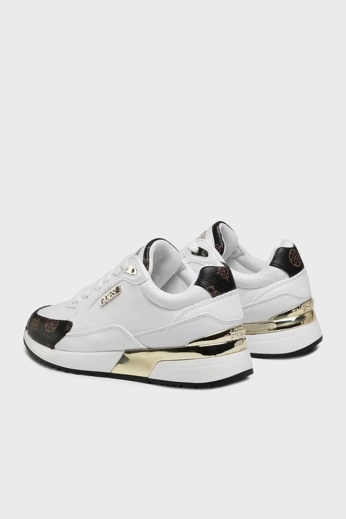 Guess Moxea 4G Logolu Sneaker FL5MOXFAL12 Bayan Ayakkabı FL5MOX FAL12 WHBR BEYAZ - 7