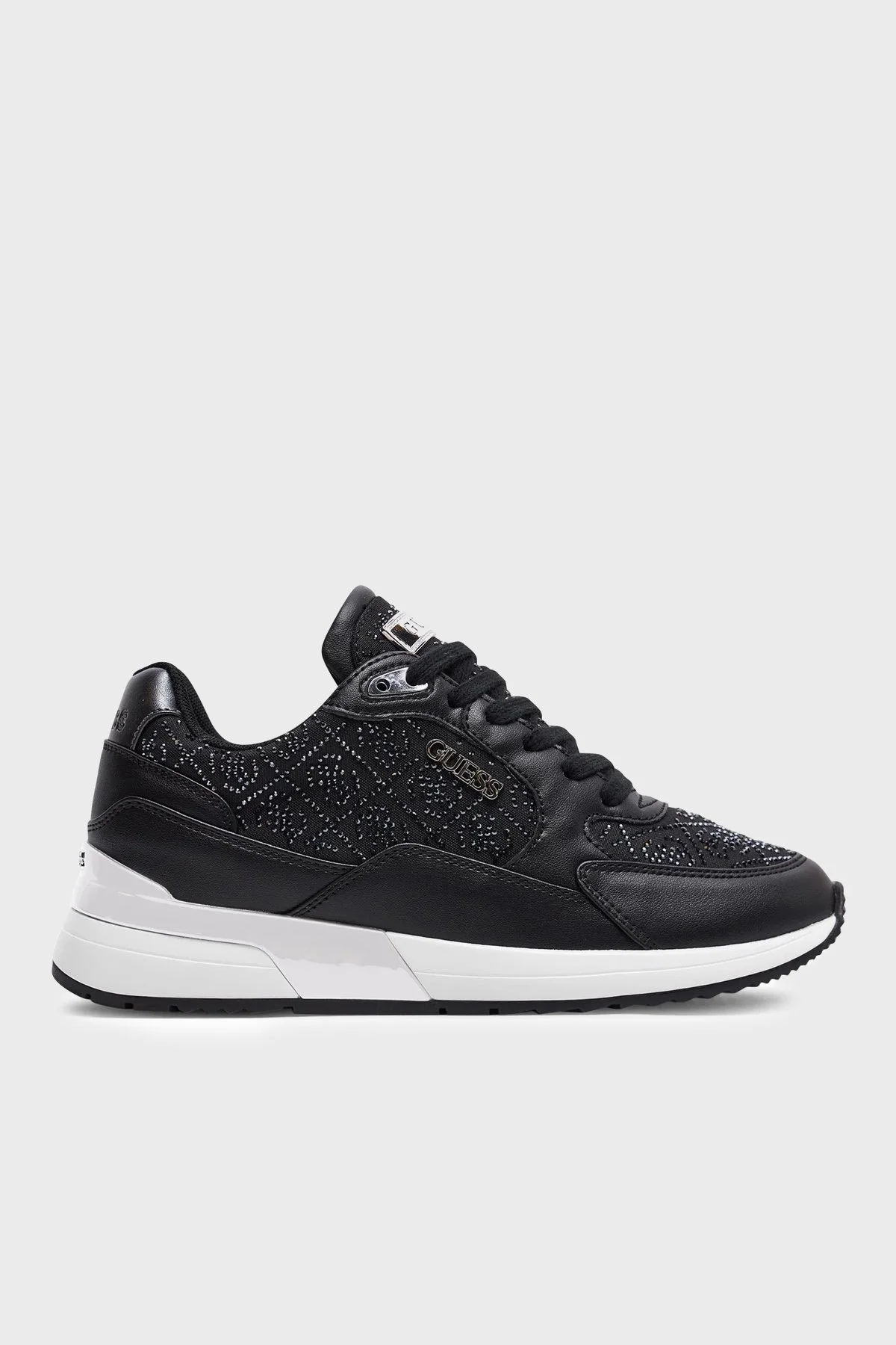 Guess Moxea10 Logolu Kalın Tabanlı Sneaker FLJMOXFAL12 Bayan Ayakkabı FLJMOX FAL12 BLKGU SİYAH - 1