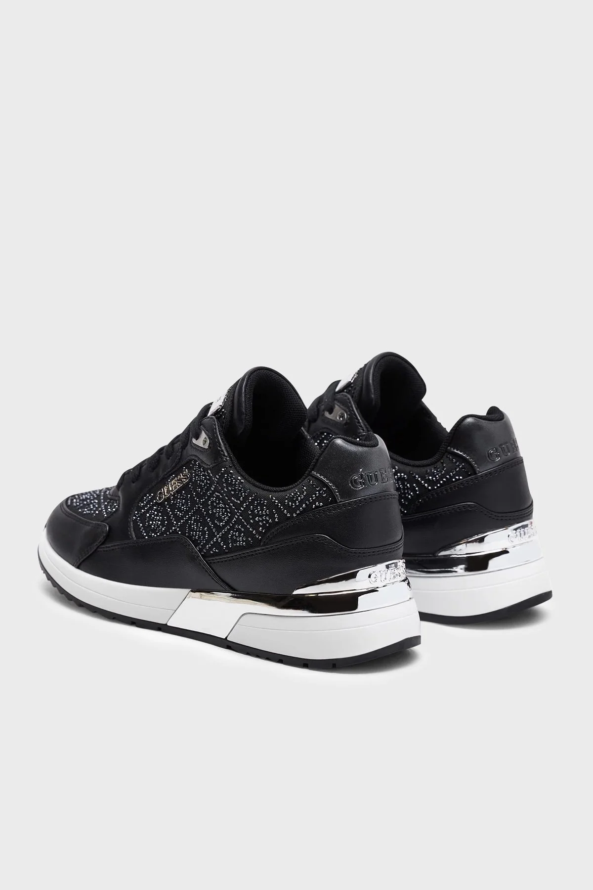 Guess Moxea10 Logolu Kalın Tabanlı Sneaker FLJMOXFAL12 Bayan Ayakkabı FLJMOX FAL12 BLKGU SİYAH - 3