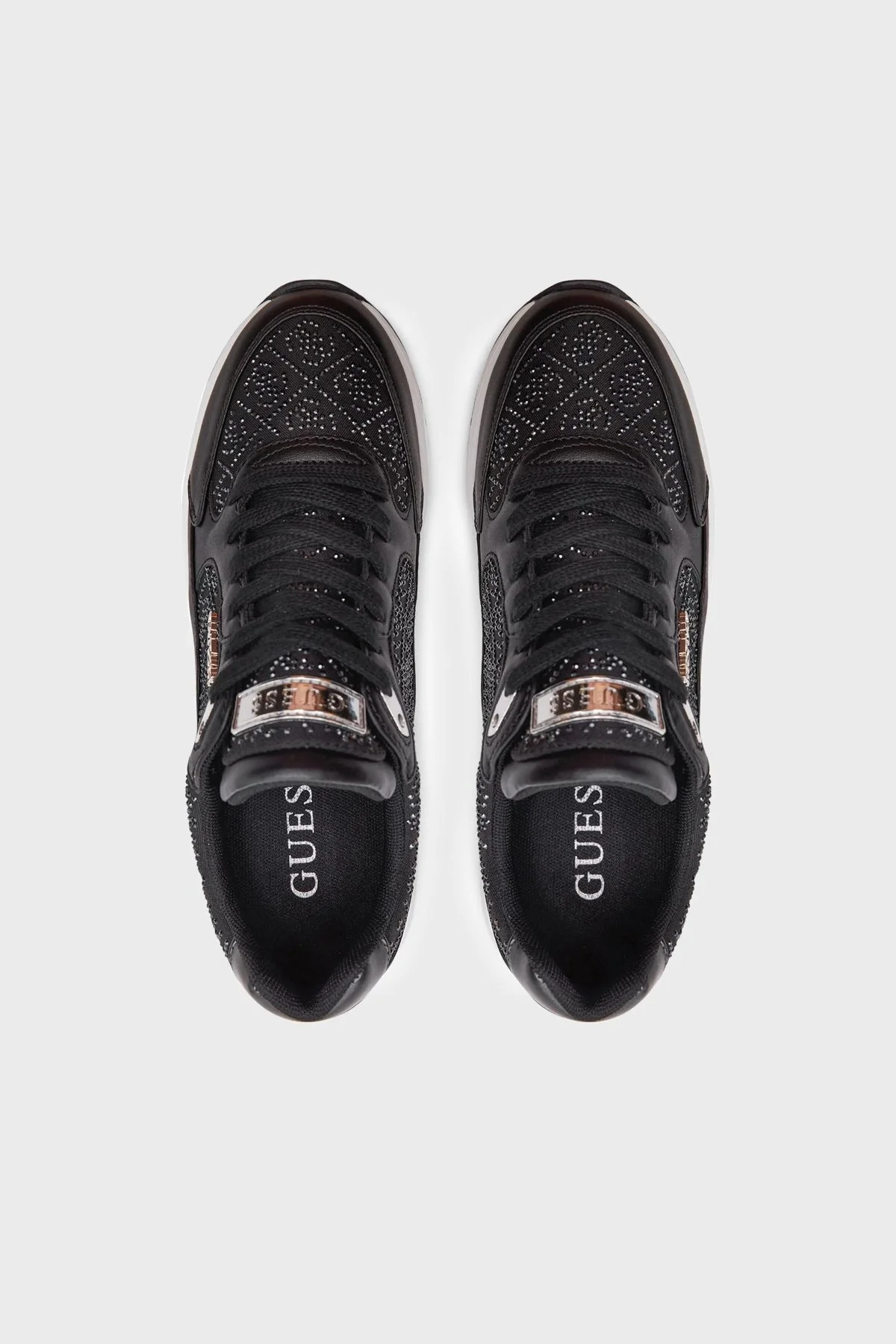 Guess Moxea10 Logolu Kalın Tabanlı Sneaker FLJMOXFAL12 Bayan Ayakkabı FLJMOX FAL12 BLKGU SİYAH - 5