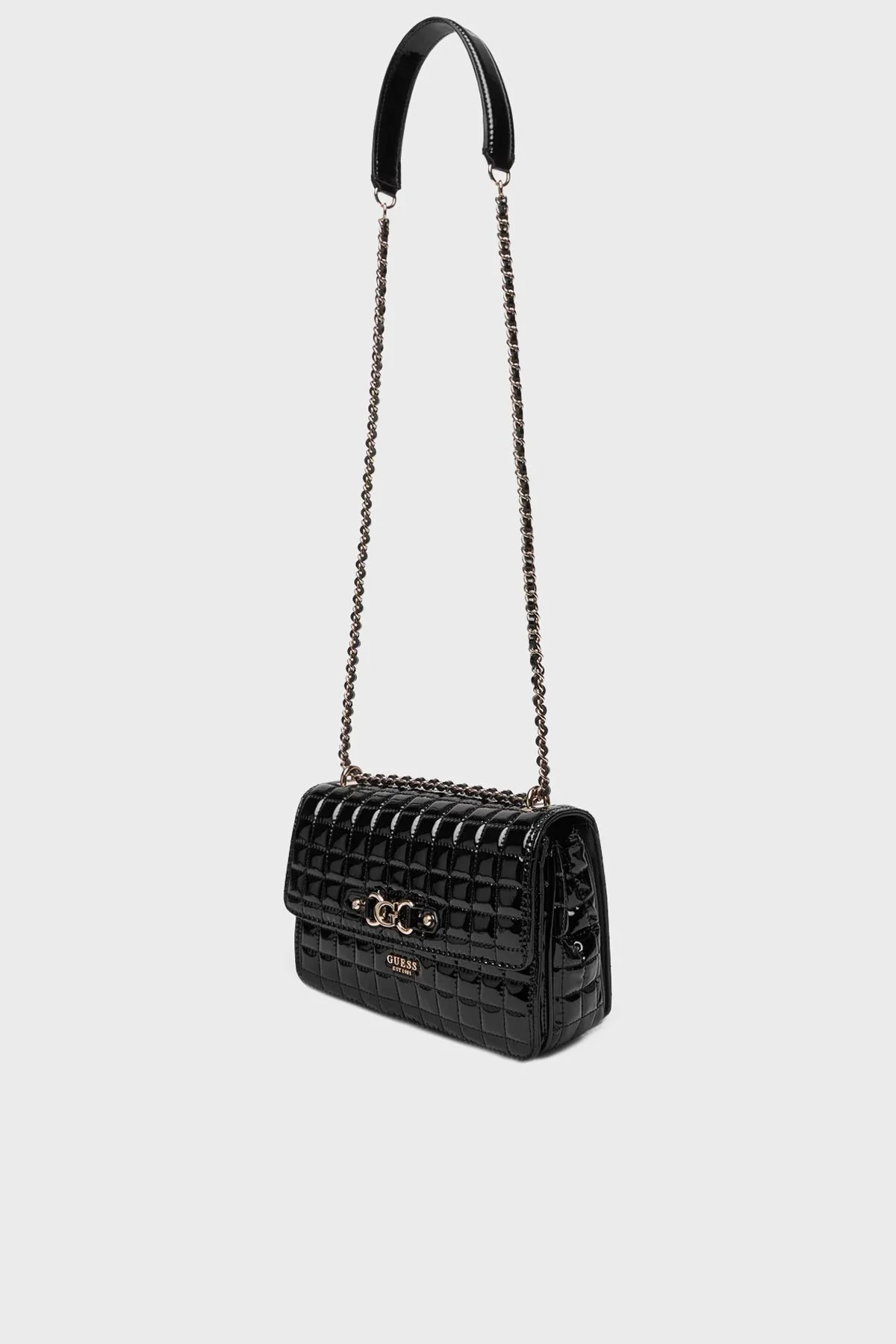 Guess Nadira Kapitoneli Zincir Askılı HWQT8424210 Bayan Çanta HWQT84 24210 BLA SİYAH - 4