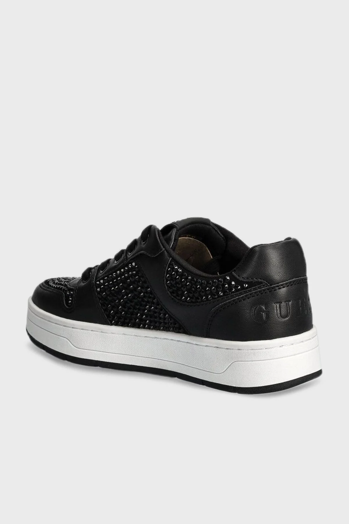 Guess Naresa2 Logolu Taşlı Sneaker FLFNRSELE12 Bayan Ayakkabı FLFNRS ELE12 BLACK SİYAH - 3