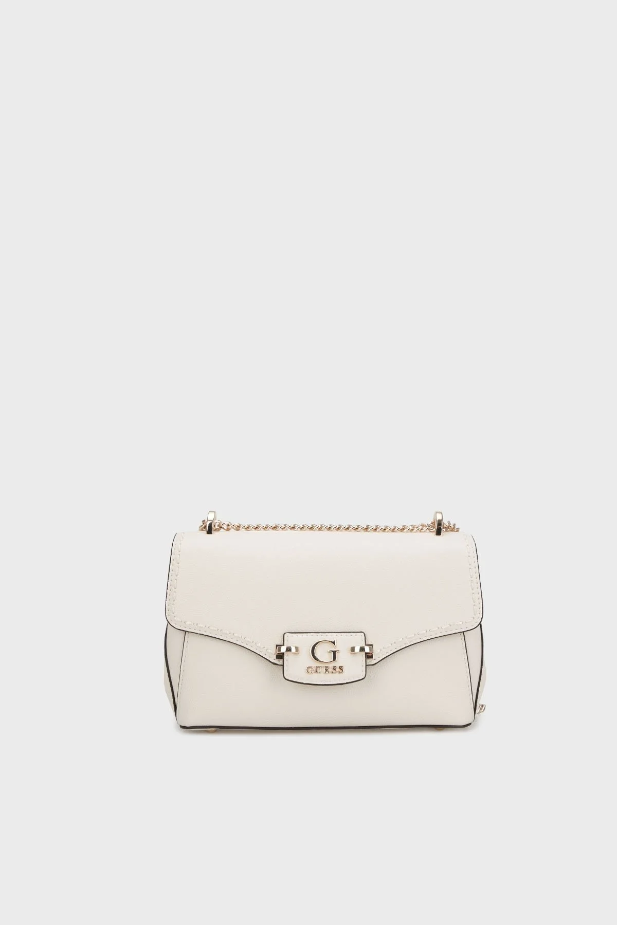 Guess Nastra Logolu Ayarlanabilir Zincir Askılı HWBG9637210 Bayan Çanta HWBG96 37210 OFF EKRU - 5