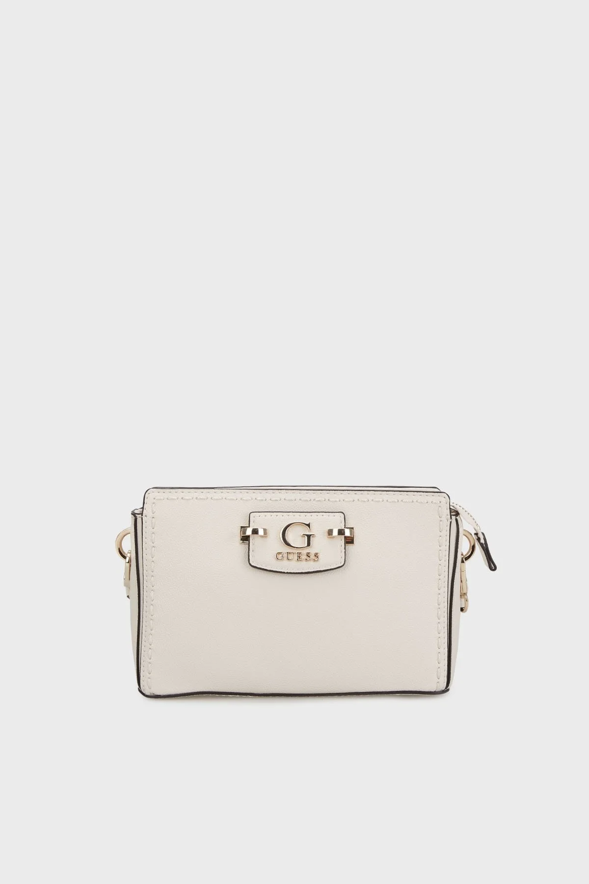 Guess Nastra Logolu Çıkarılabilir Askılı Dikiş Detaylı HWBG9637720 Bayan Çanta HWBG96 37720 OFF EKRU - 5