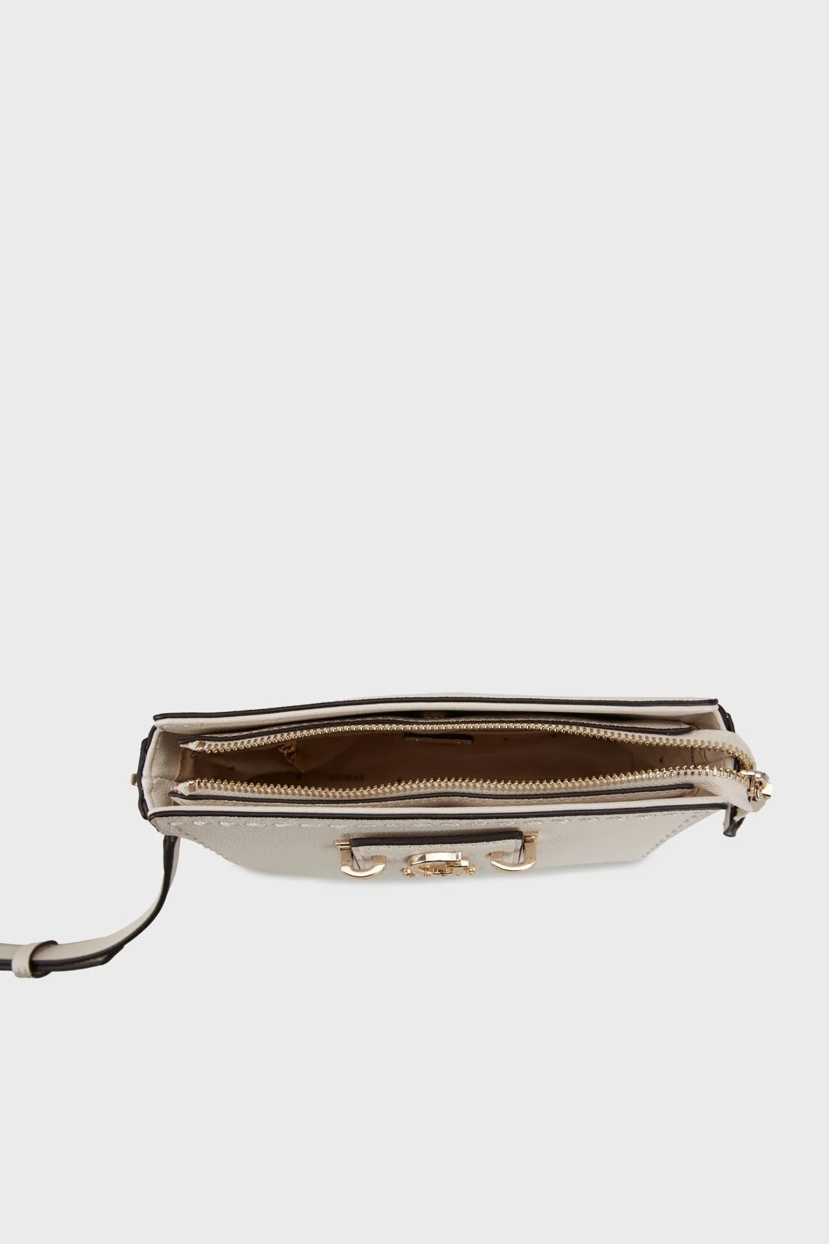 Guess Nastra Logolu Çıkarılabilir Askılı Dikiş Detaylı HWBG9637720 Bayan Çanta HWBG96 37720 OFF EKRU - 7