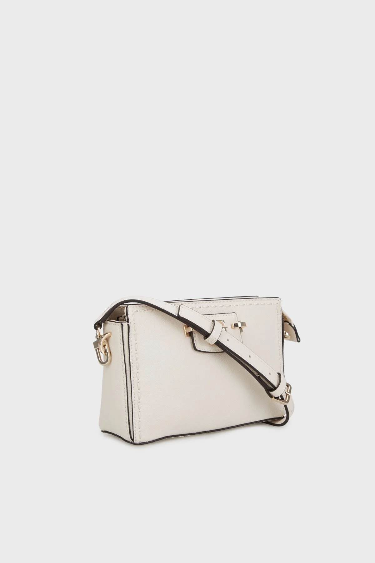 Guess Nastra Logolu Çıkarılabilir Askılı Dikiş Detaylı HWBG9637720 Bayan Çanta HWBG96 37720 OFF EKRU - 12