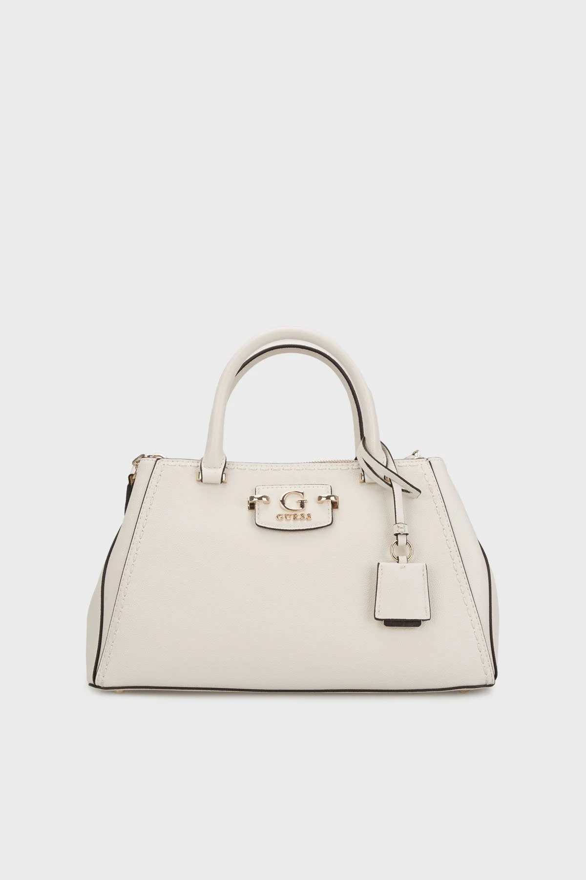 Guess Nastra Logolu Dikiş Detaylı Çıkarılabilir Askılı HWBG9637060 Bayan Çanta HWBG96 37060 OFF EKRU - 5