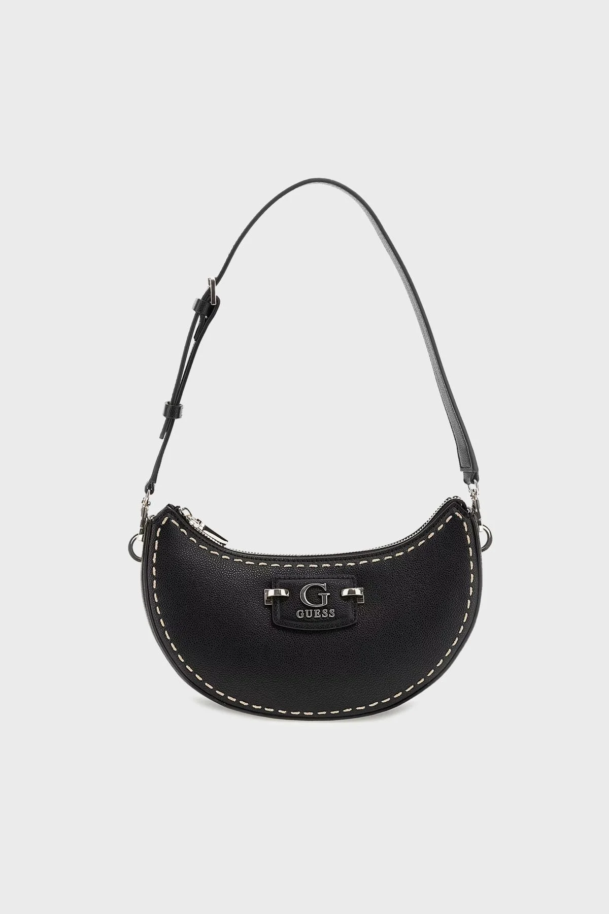 Guess Nastra Logolu Dikiş Detaylı Çıkarılabilir Askılı HWBG9637170 Bayan Çanta HWBG96 37170 BLA SİYAH - 4