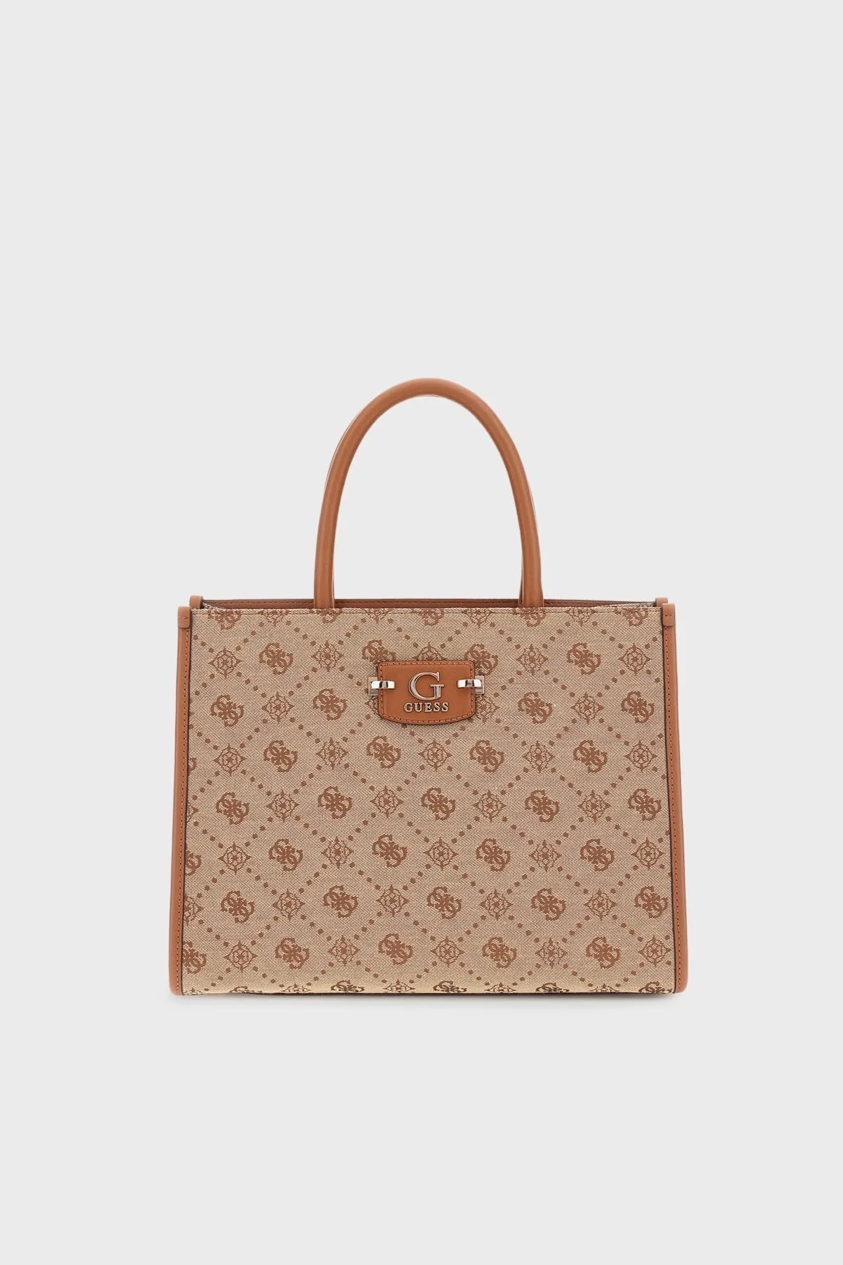 Guess Neda 4G Logo Baskılı Ayarlanabilir Askılı Büyük HWJP9654220 Bayan Çanta HWJP96 54220 LTL KAHVE - 1