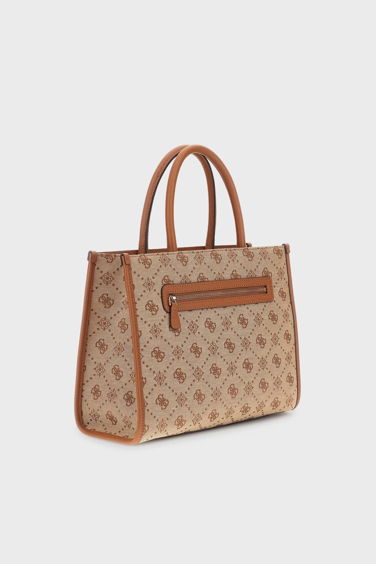 Guess Neda 4G Logo Baskılı Ayarlanabilir Askılı Büyük HWJP9654220 Bayan Çanta HWJP96 54220 LTL KAHVE - 2