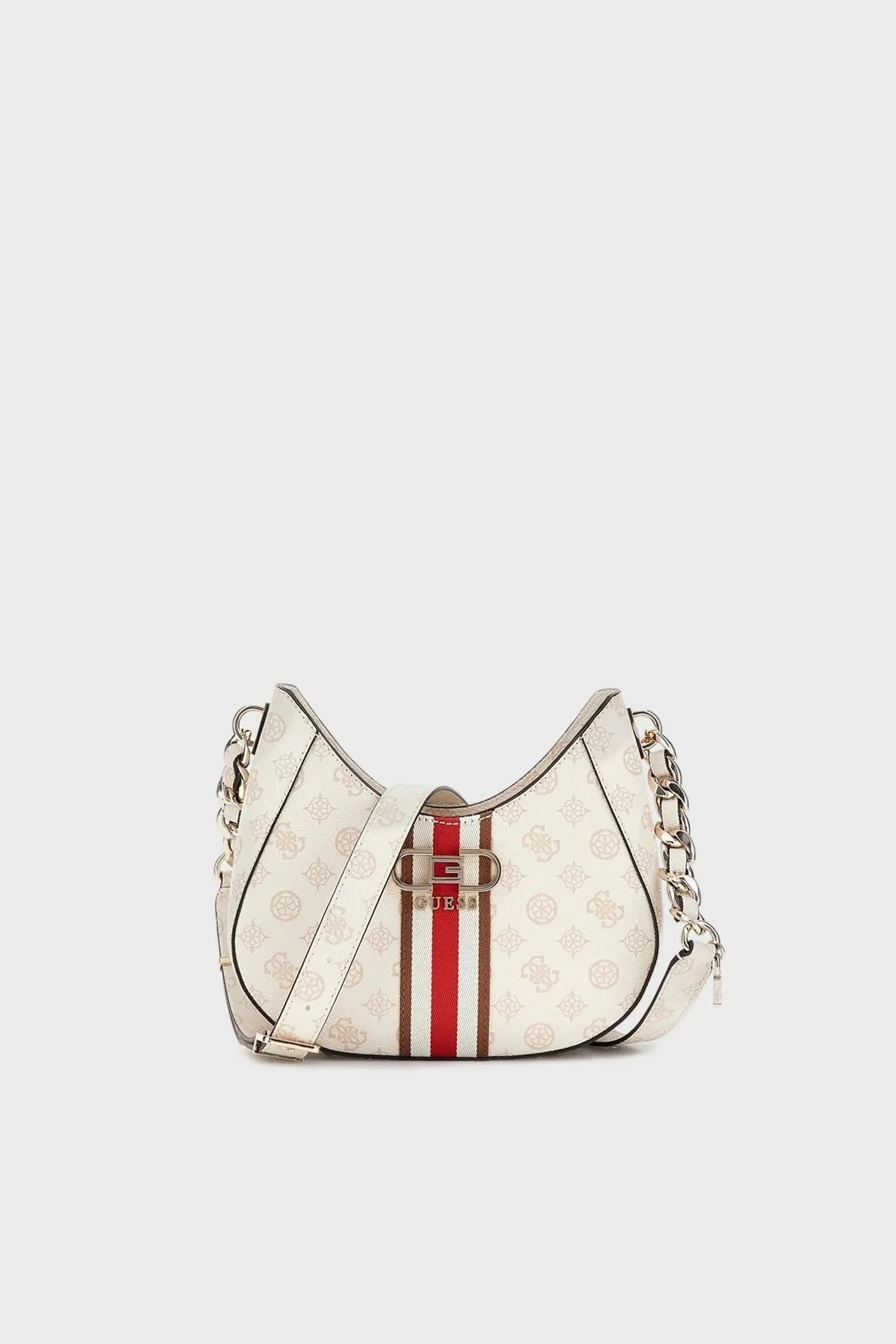 Guess Nelka Logolu HWPG9307120 Bayan Çanta HWPG9307120 CRG KREM - 1