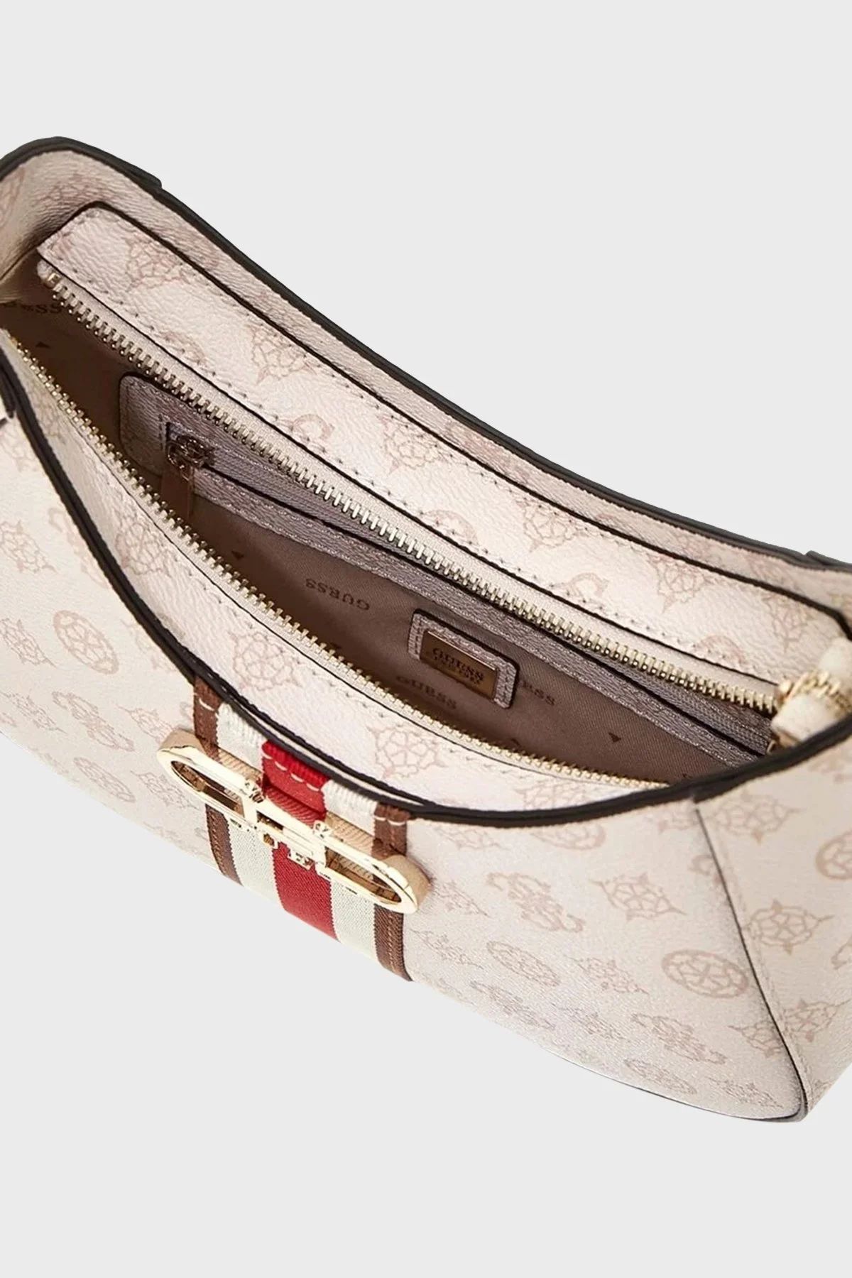 Guess Nelka Logolu HWPG9307120 Bayan Çanta HWPG9307120 CRG KREM - 3