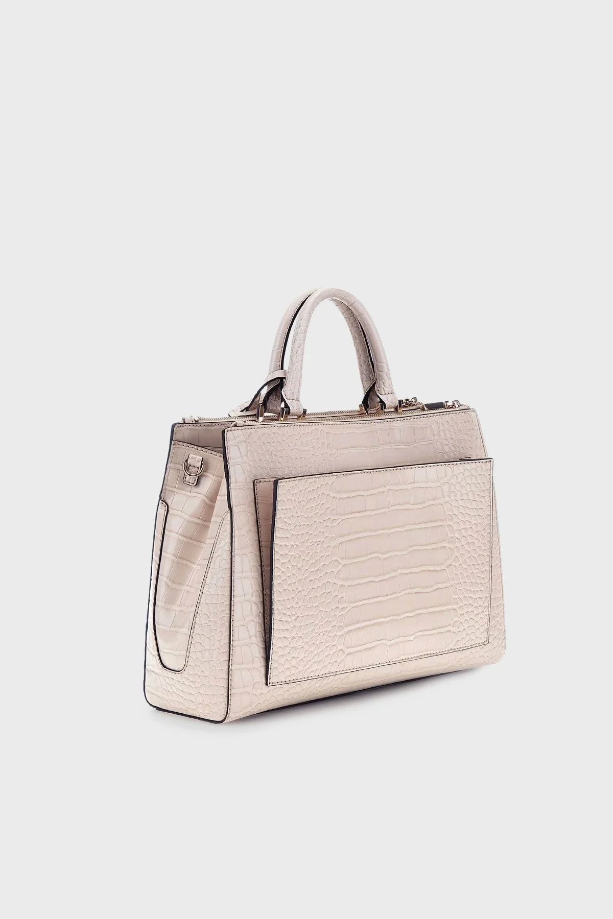 Guess Nelka Timsah Desenli Çıkarılabilir Uzatma Askılı HWCG9307070 Bayan Çanta HWCG9307070 STO TAŞ - 2