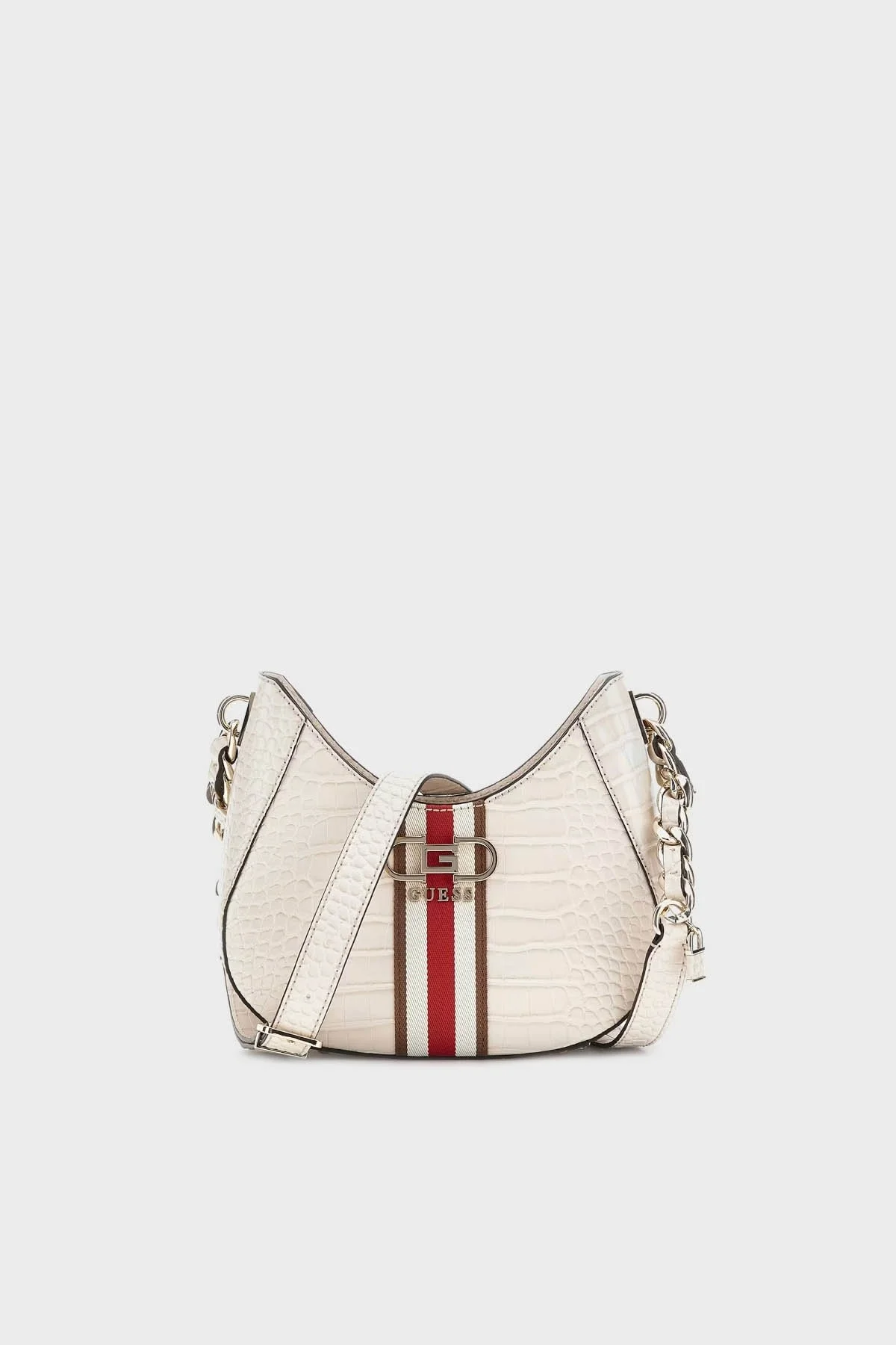Guess Nelka Timsah Desenli Çıkarılabilir Uzatma Askılı HWCG9307120 Bayan Çanta HWCG9307120 STO TAŞ - 1
